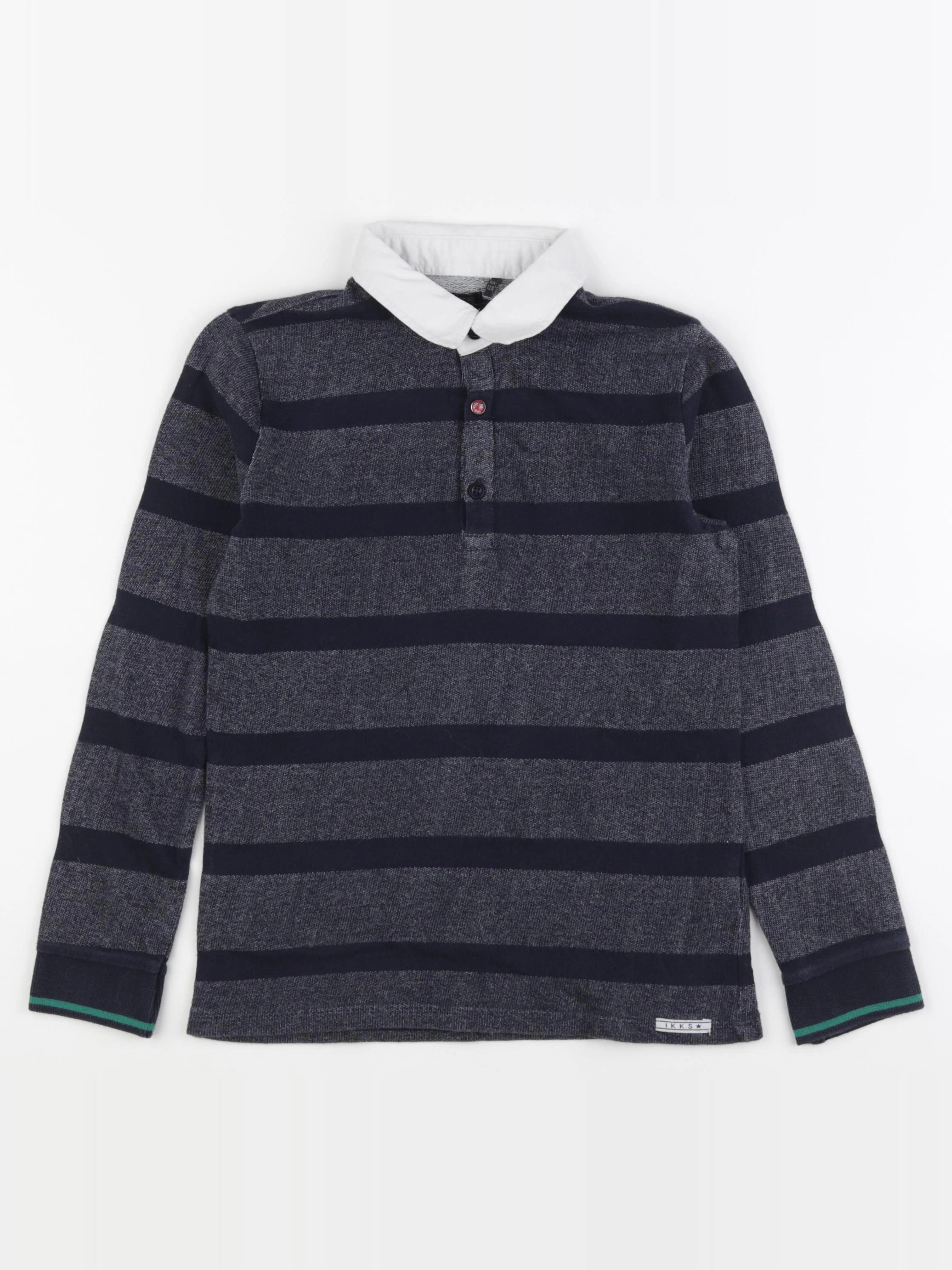 IKKS - polo gris - 8 ans