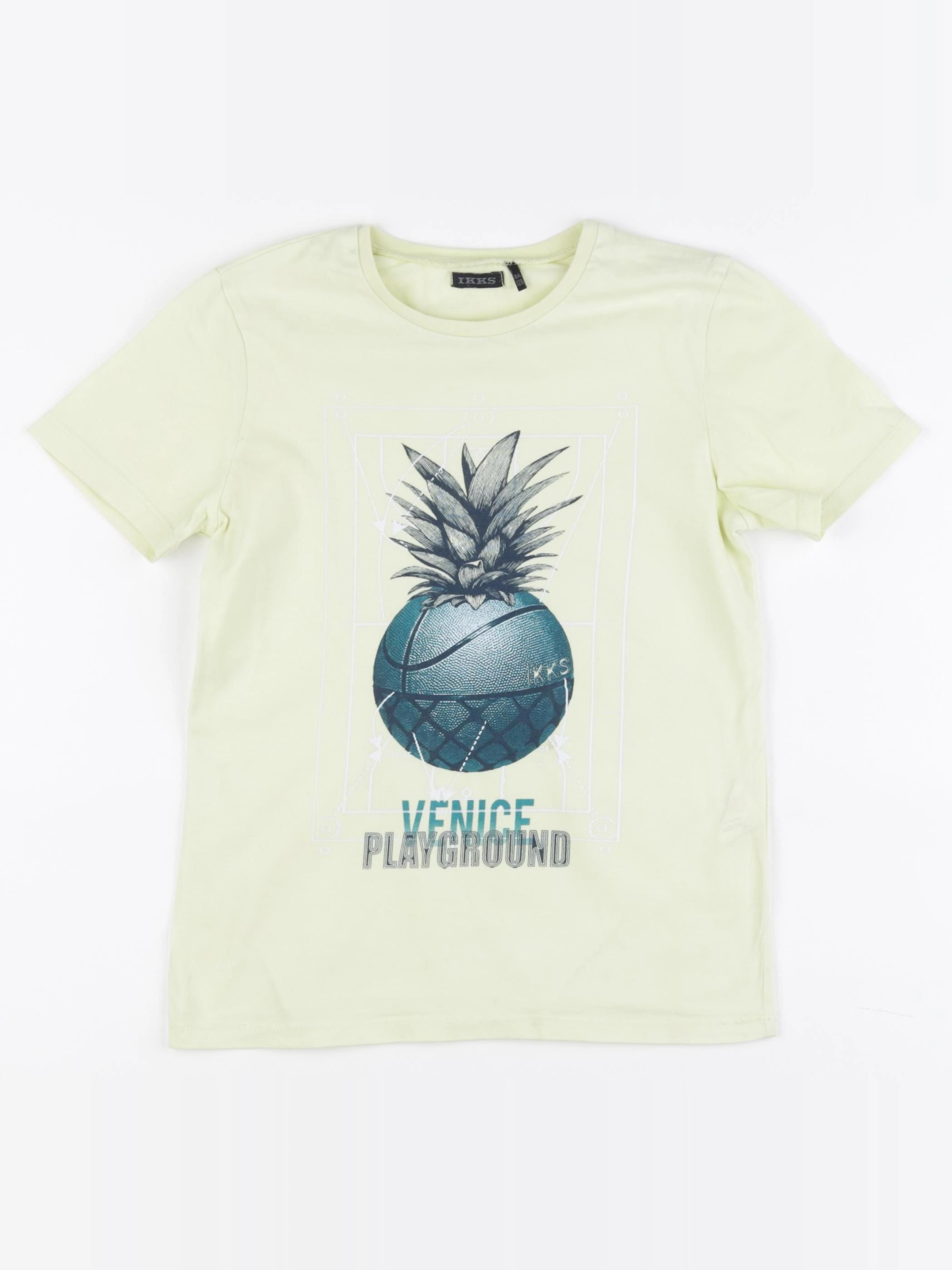 IKKS - tee-shirt jaune - 8 ans
