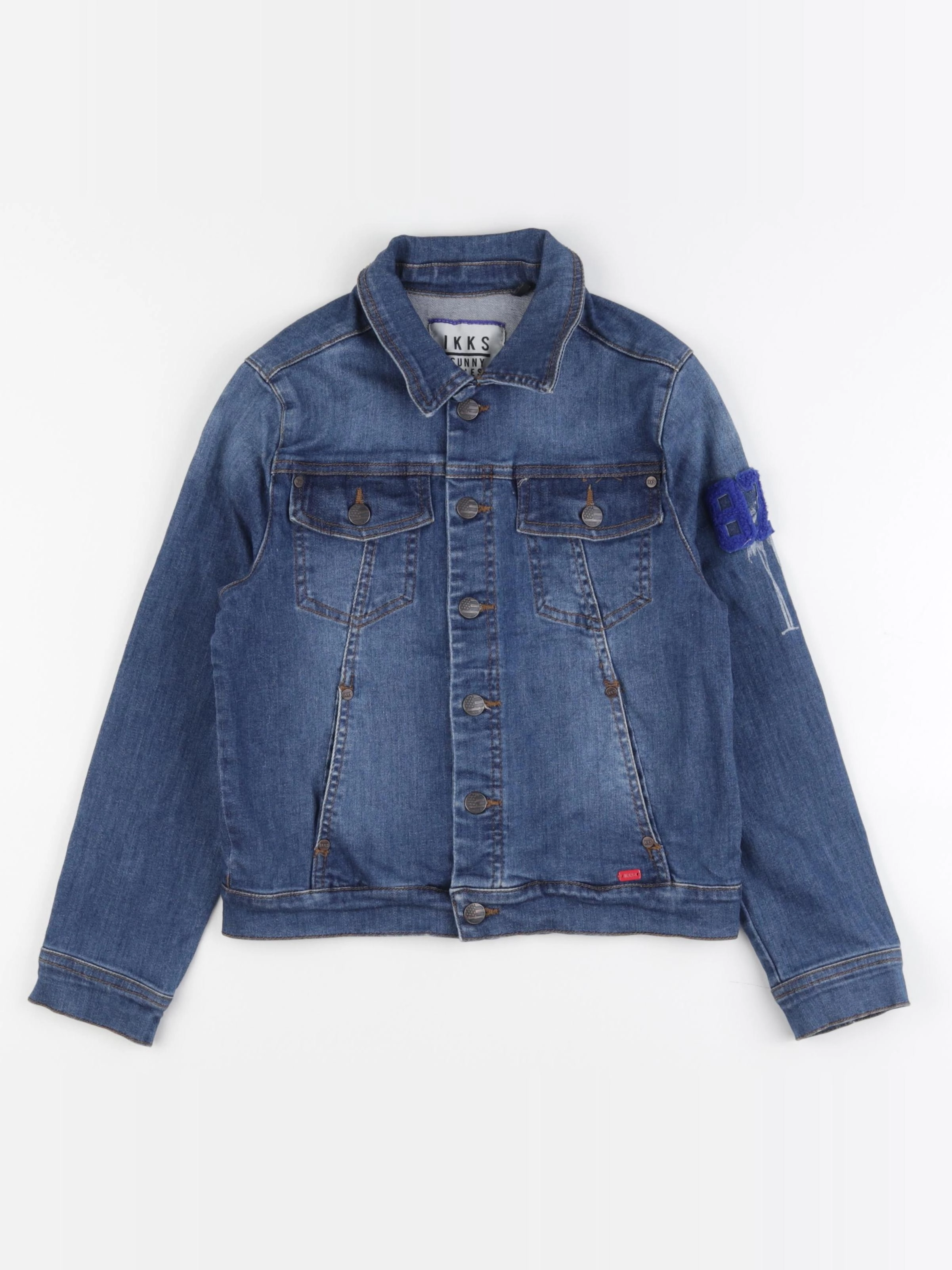 IKKS - veste bleu - 8 ans