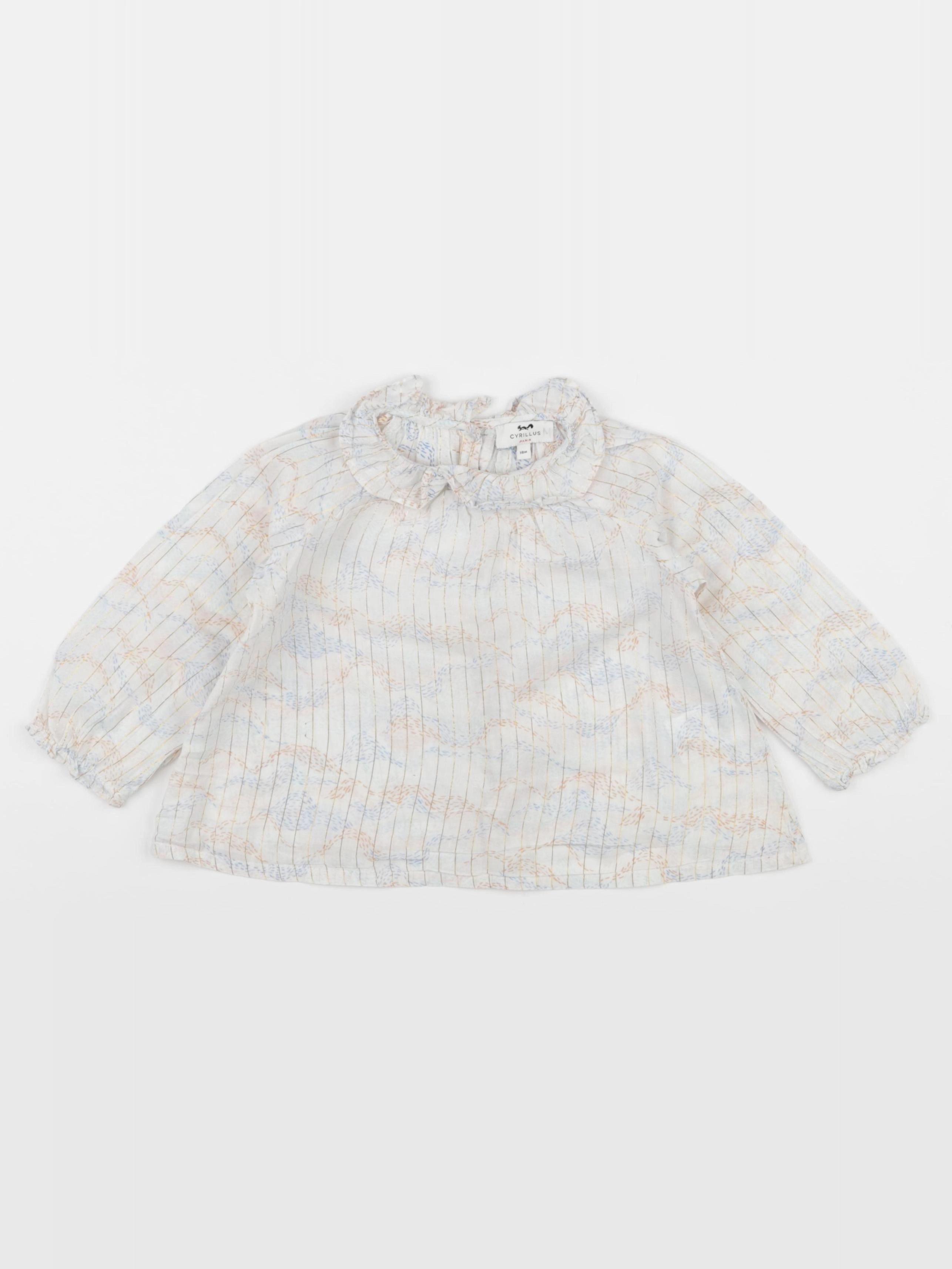 Cyrillus - blouse blanc - 18 mois