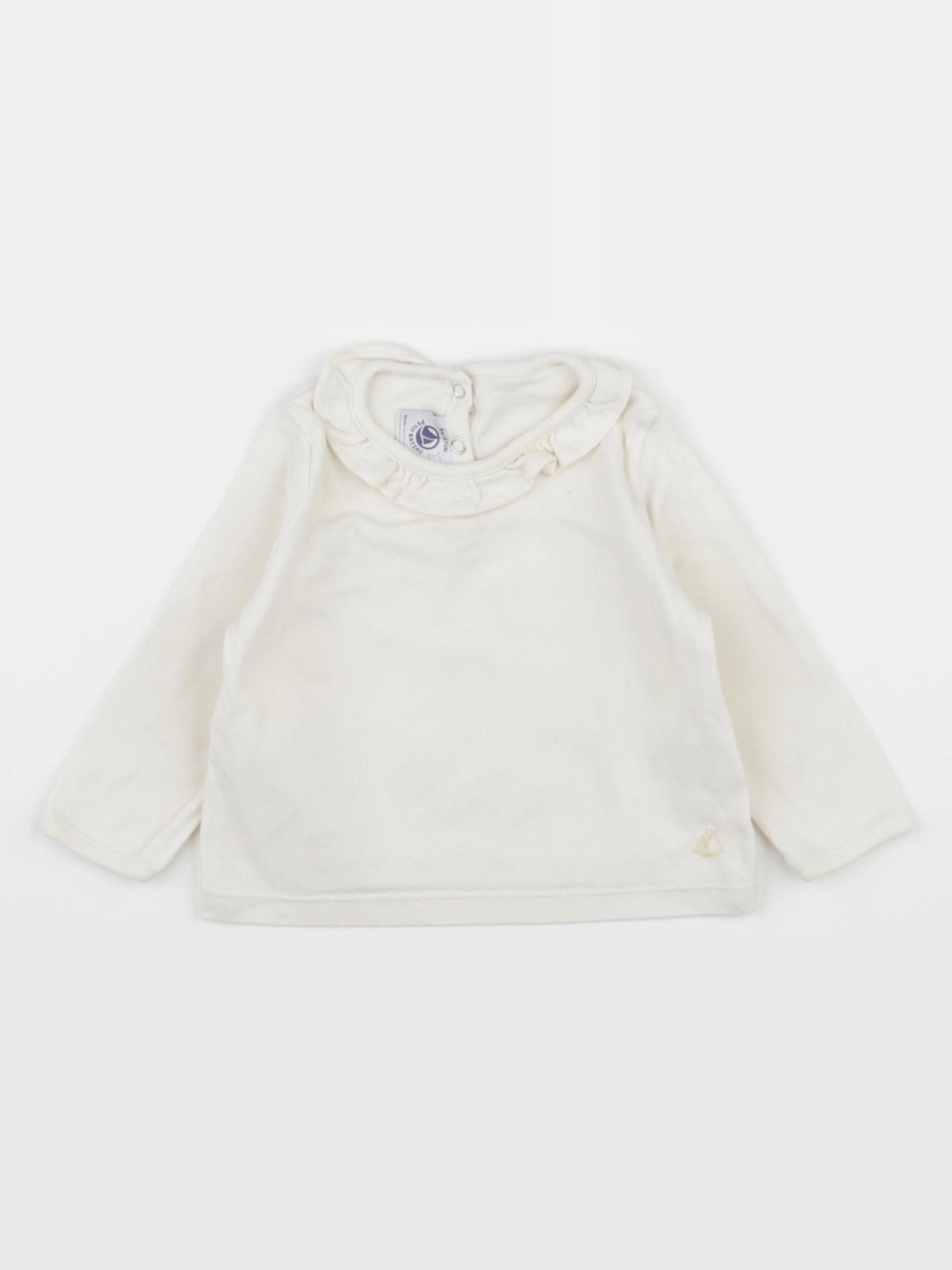 Petit Bateau - tee-shirt beige - 6 mois