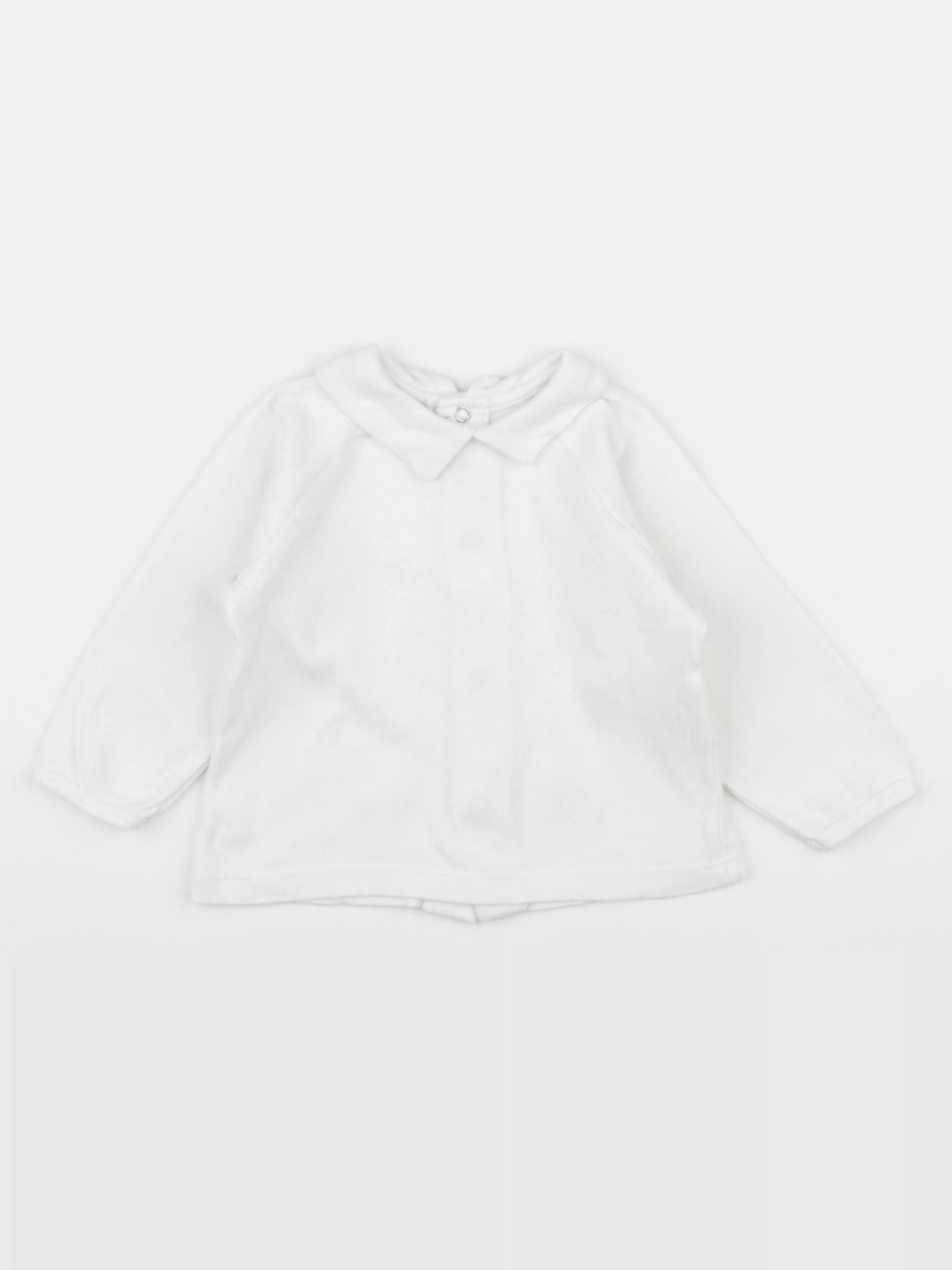 Petit Bateau - tee-shirt blanc - 6 mois
