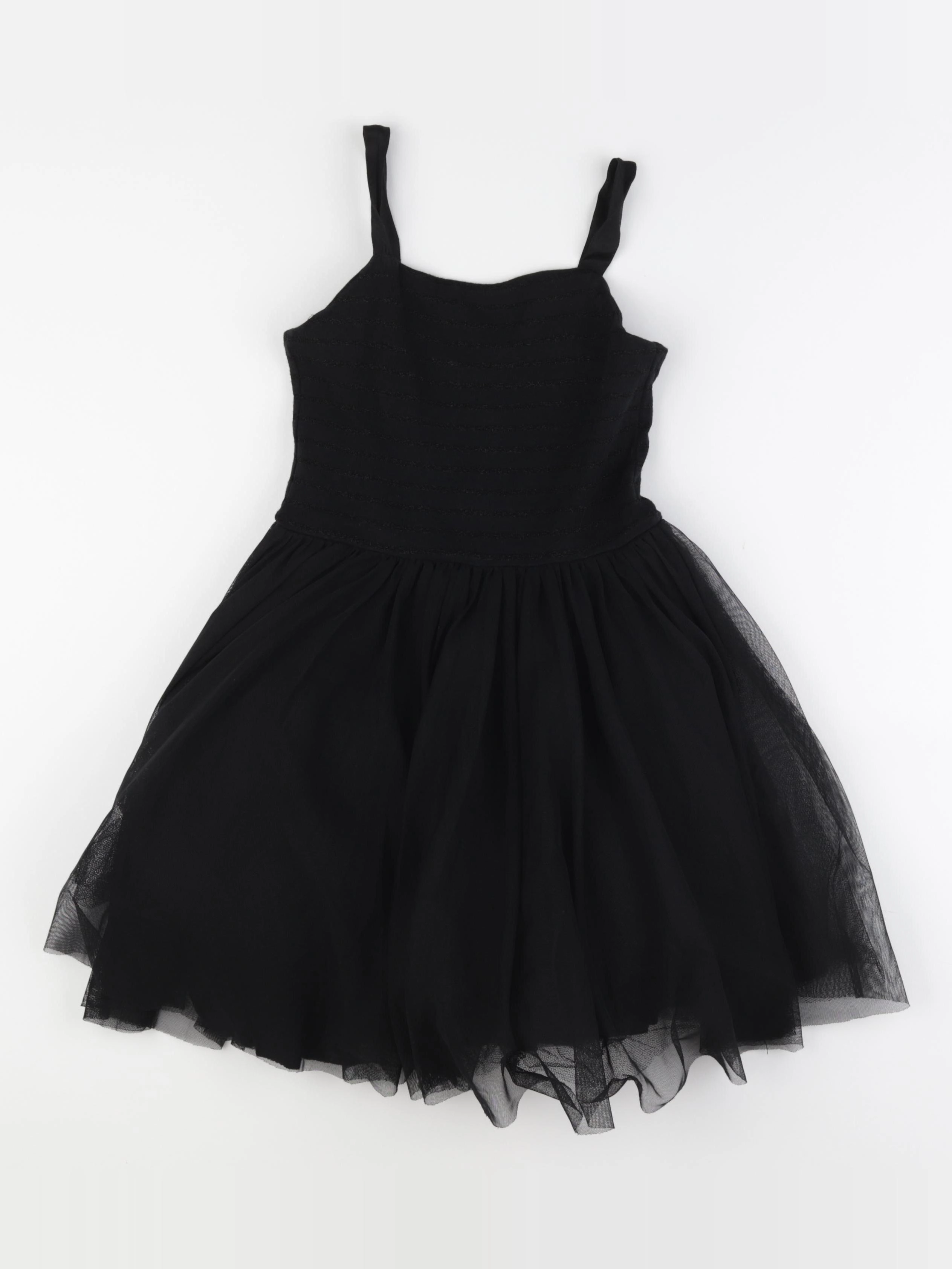 Petit Bateau - robe noir - 8 ans
