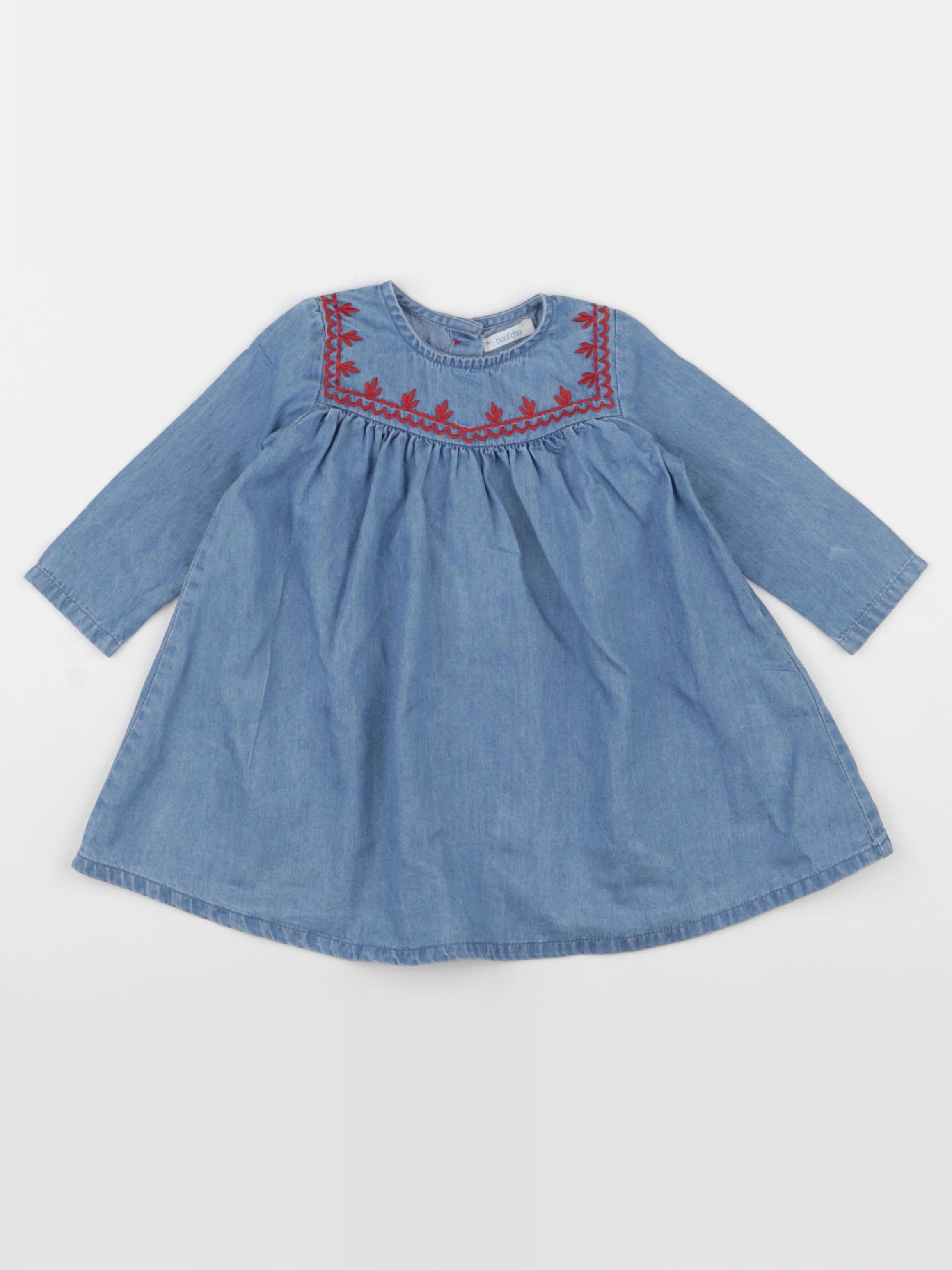 Boutchou - robe bleu - 9 mois