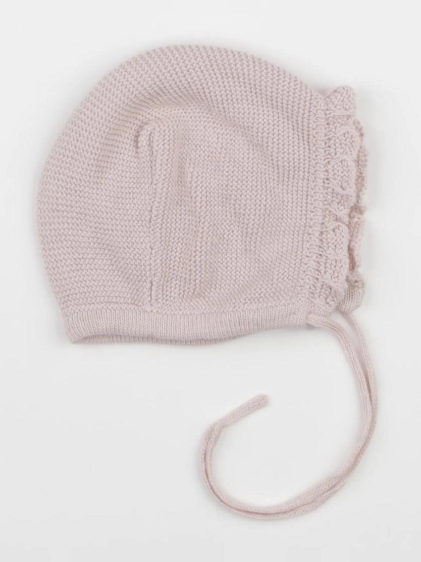 Amande - bonnet rose - 0/6 mois