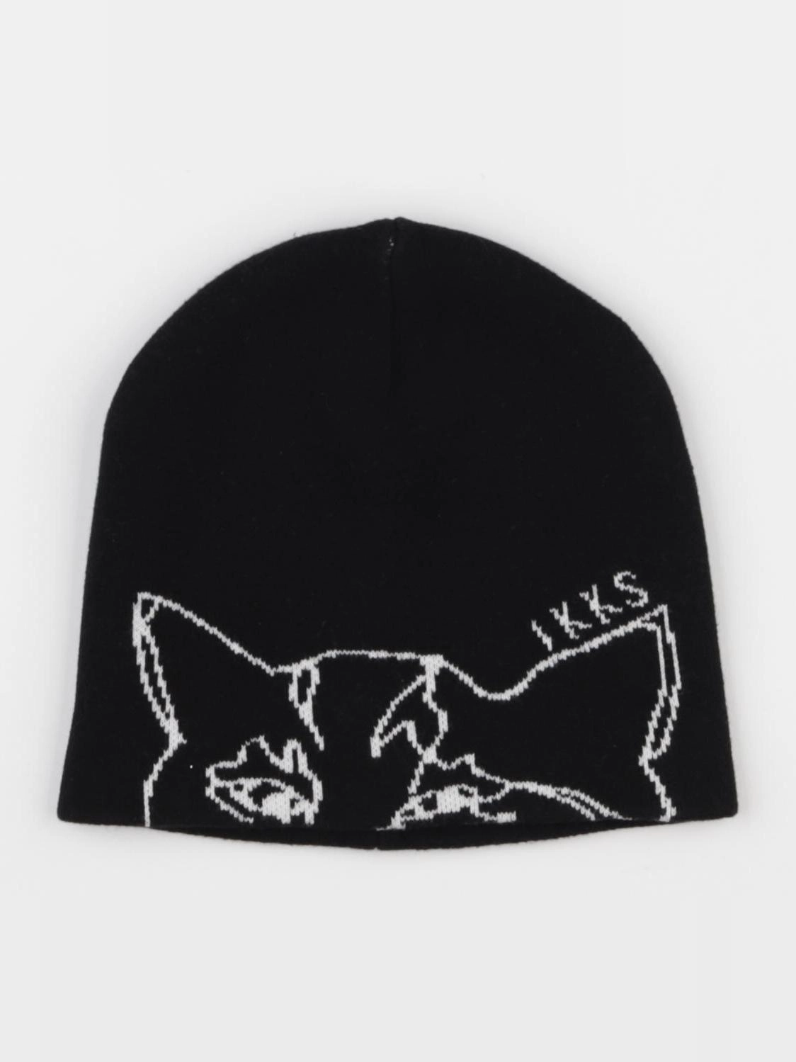 IKKS - bonnet noir, blanc - 8/14 ans