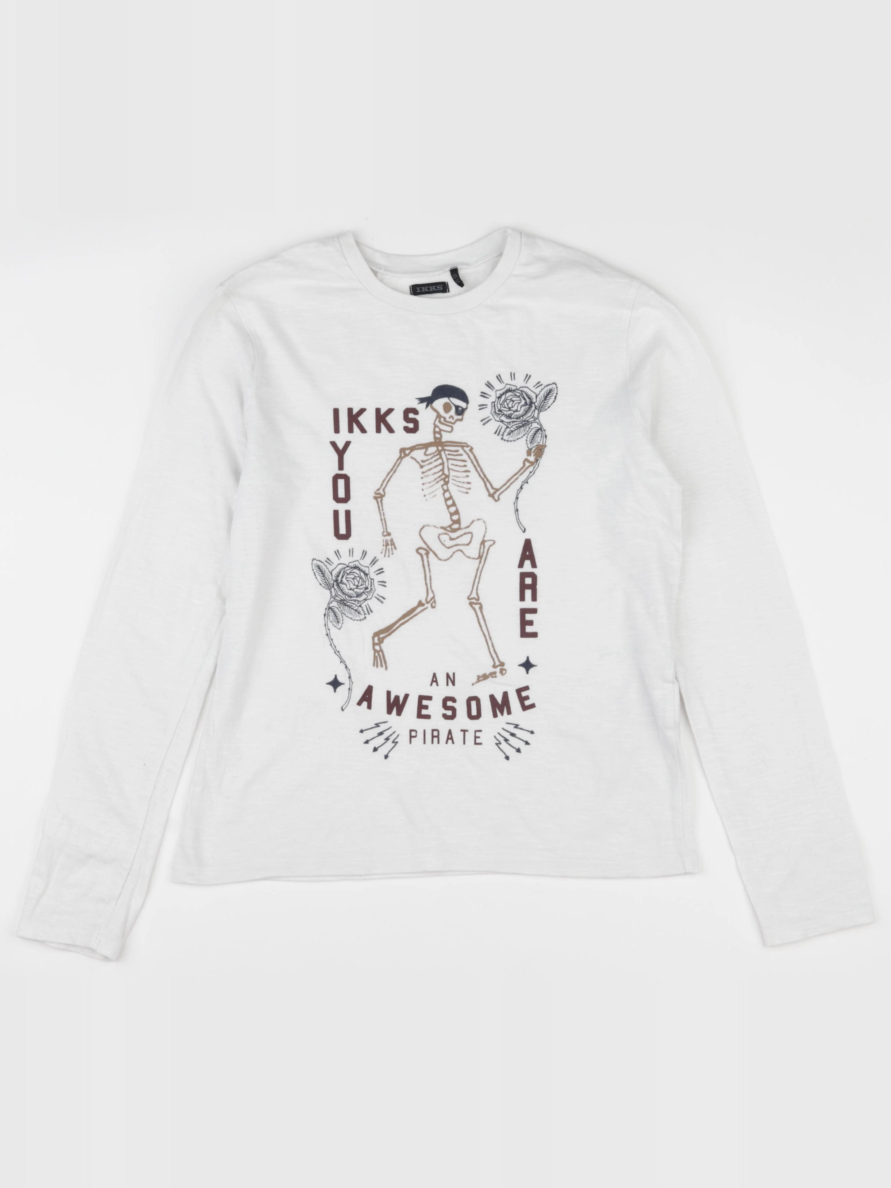 IKKS - tee-shirt blanc - 12 ans
