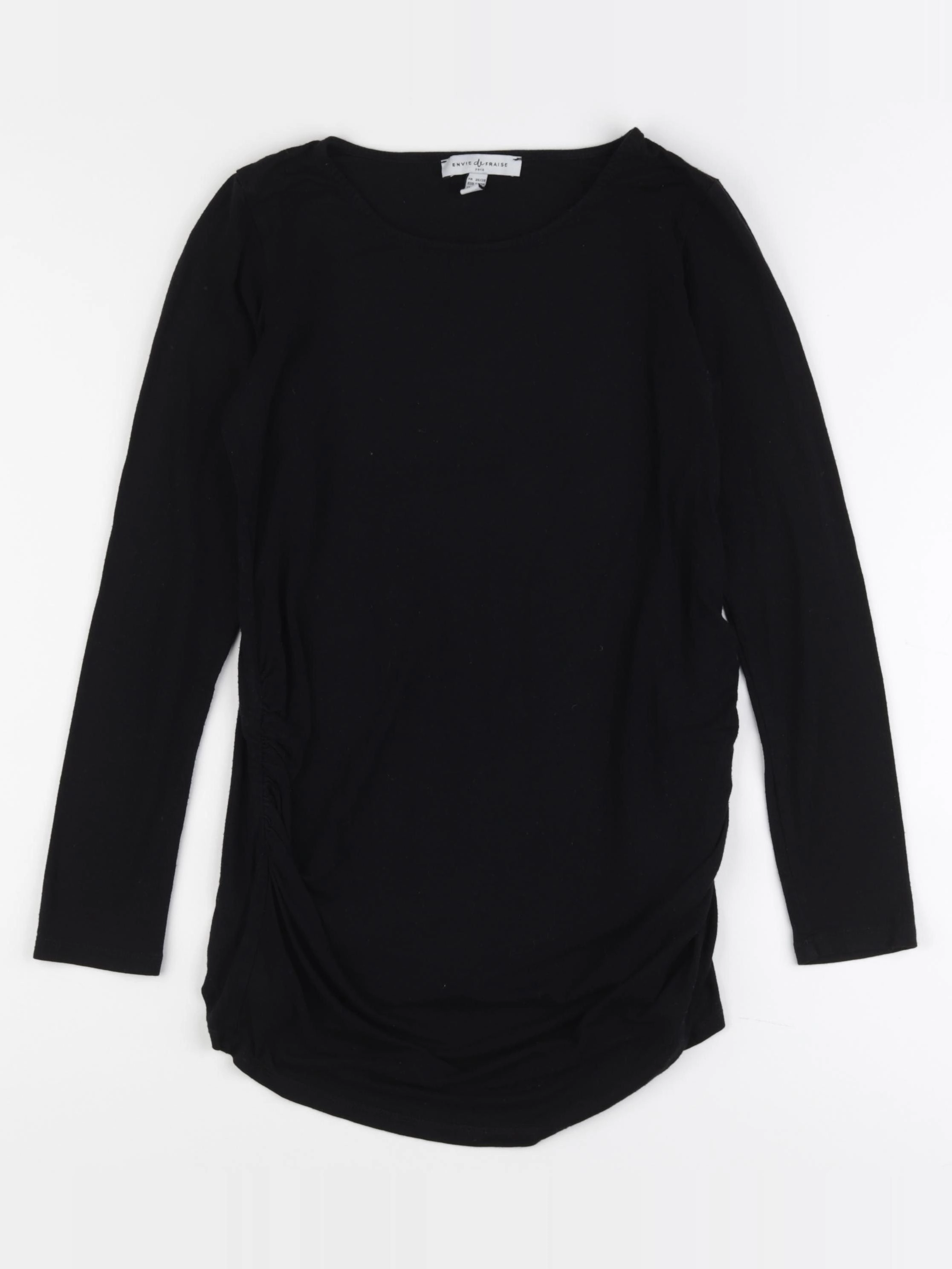 Envie de fraise - tee-shirt grossesse noir - 36 à 38