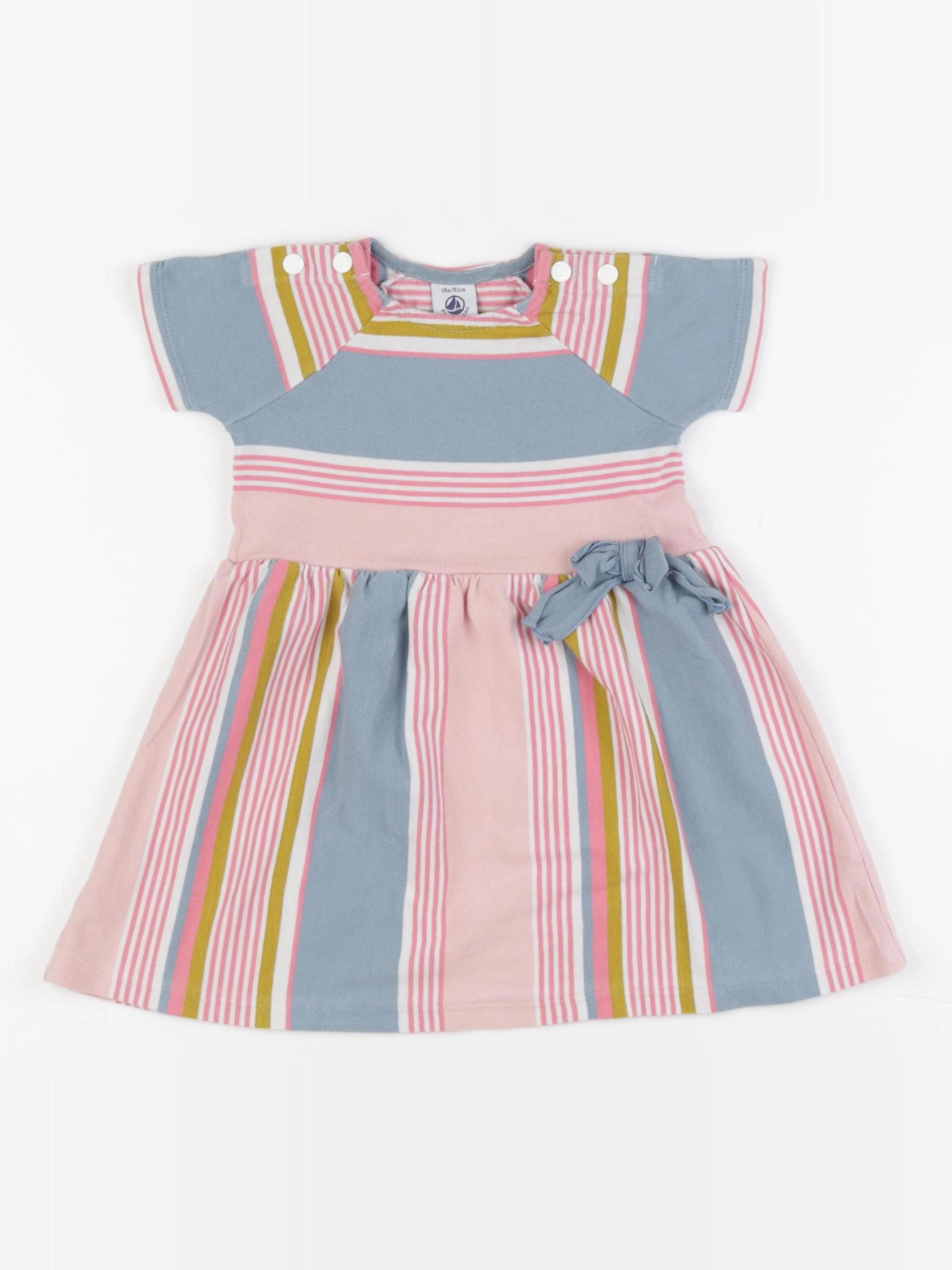 Petit Bateau - robe rose - 18 mois