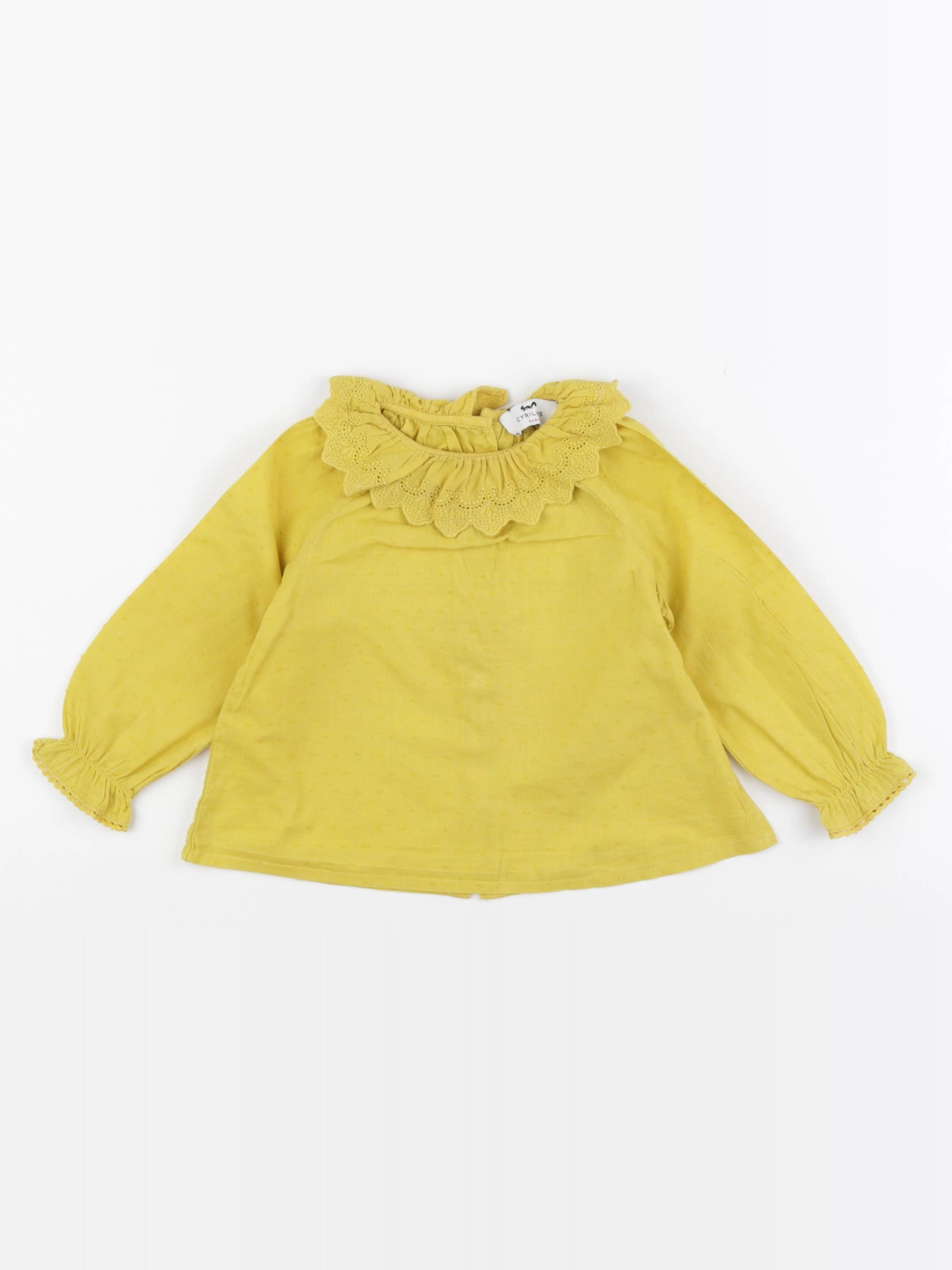 Cyrillus - blouse jaune - 18 mois