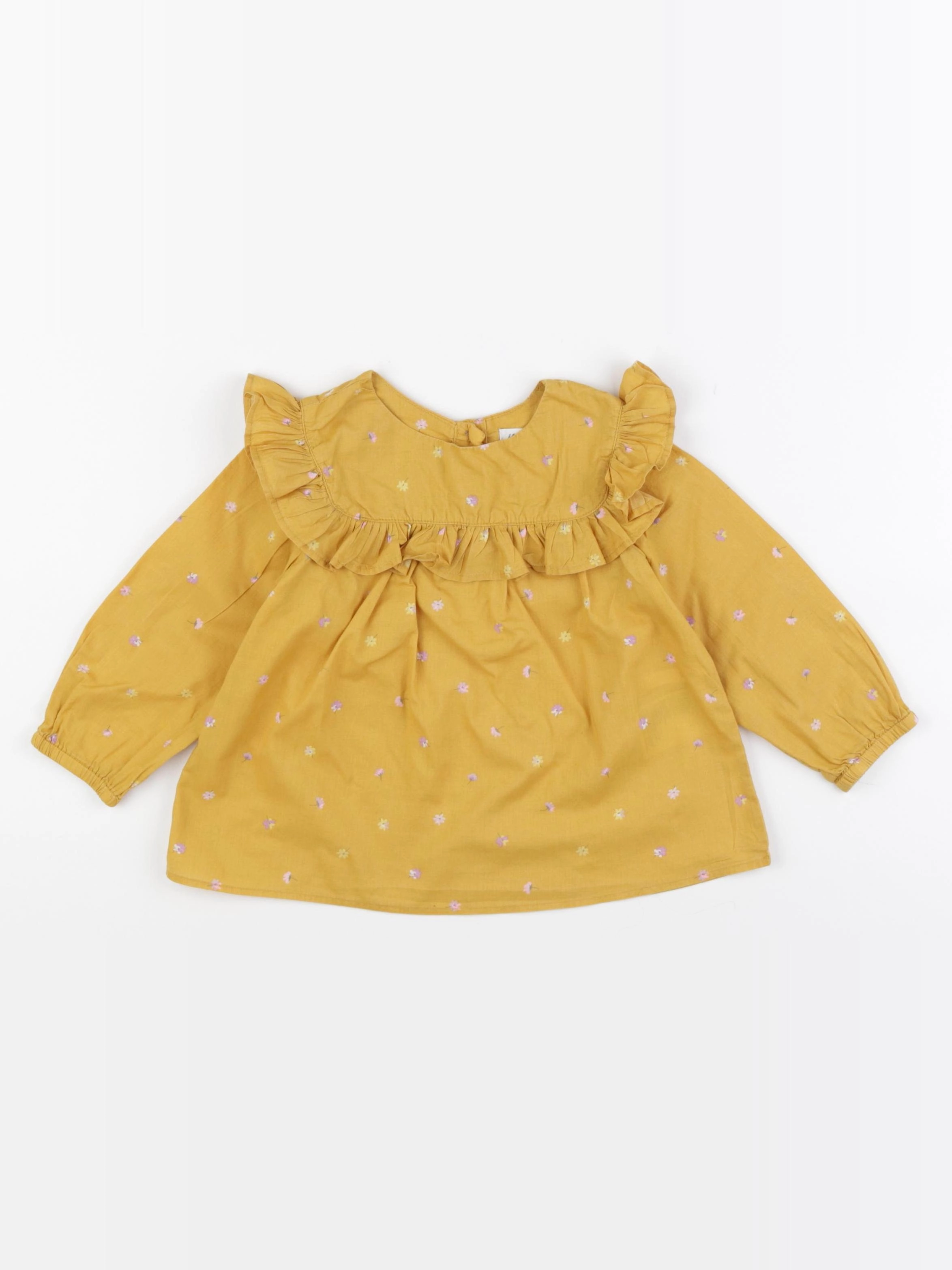 H&M - blouse jaune - 18/24 mois
