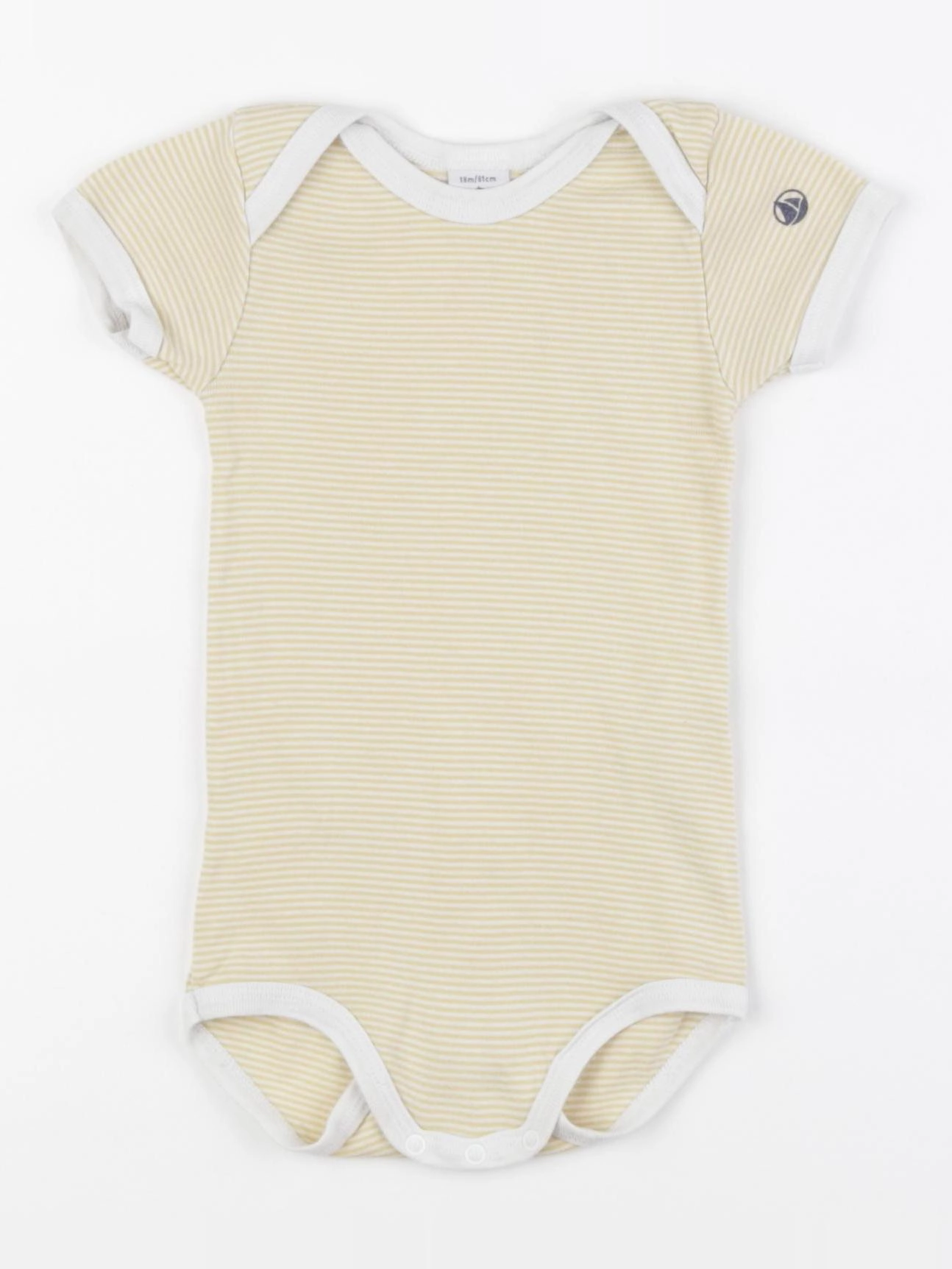 Petit Bateau - body jaune - 18 mois