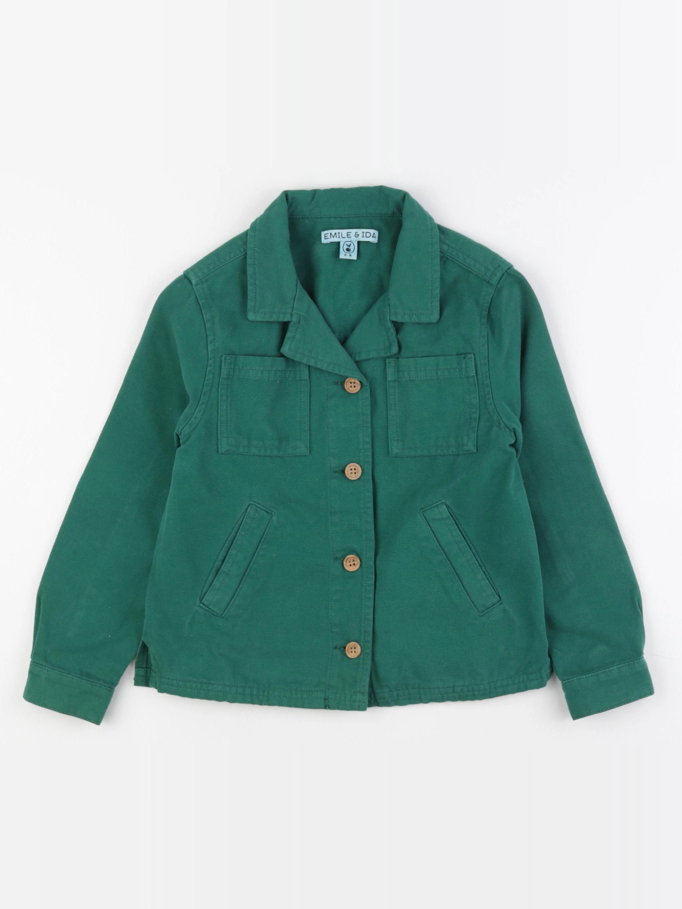 Emile et Ida - veste vert - 6 ans