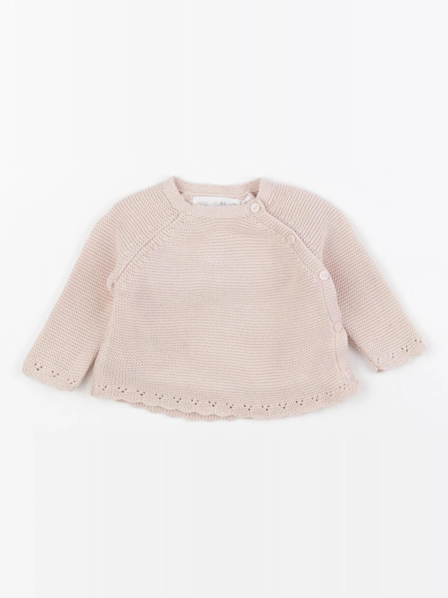 Zara - pull rose - 0/1 mois