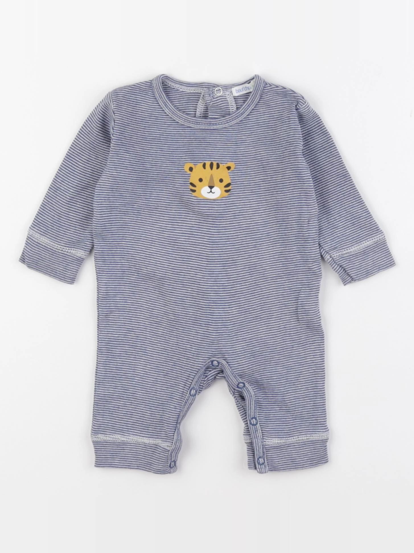 Boutchou - pyjama coton bleu - 1 mois