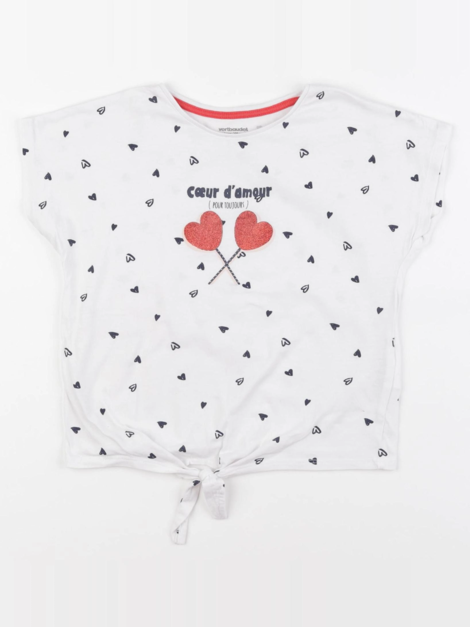 Vertbaudet - tee-shirt blanc - 4 ans