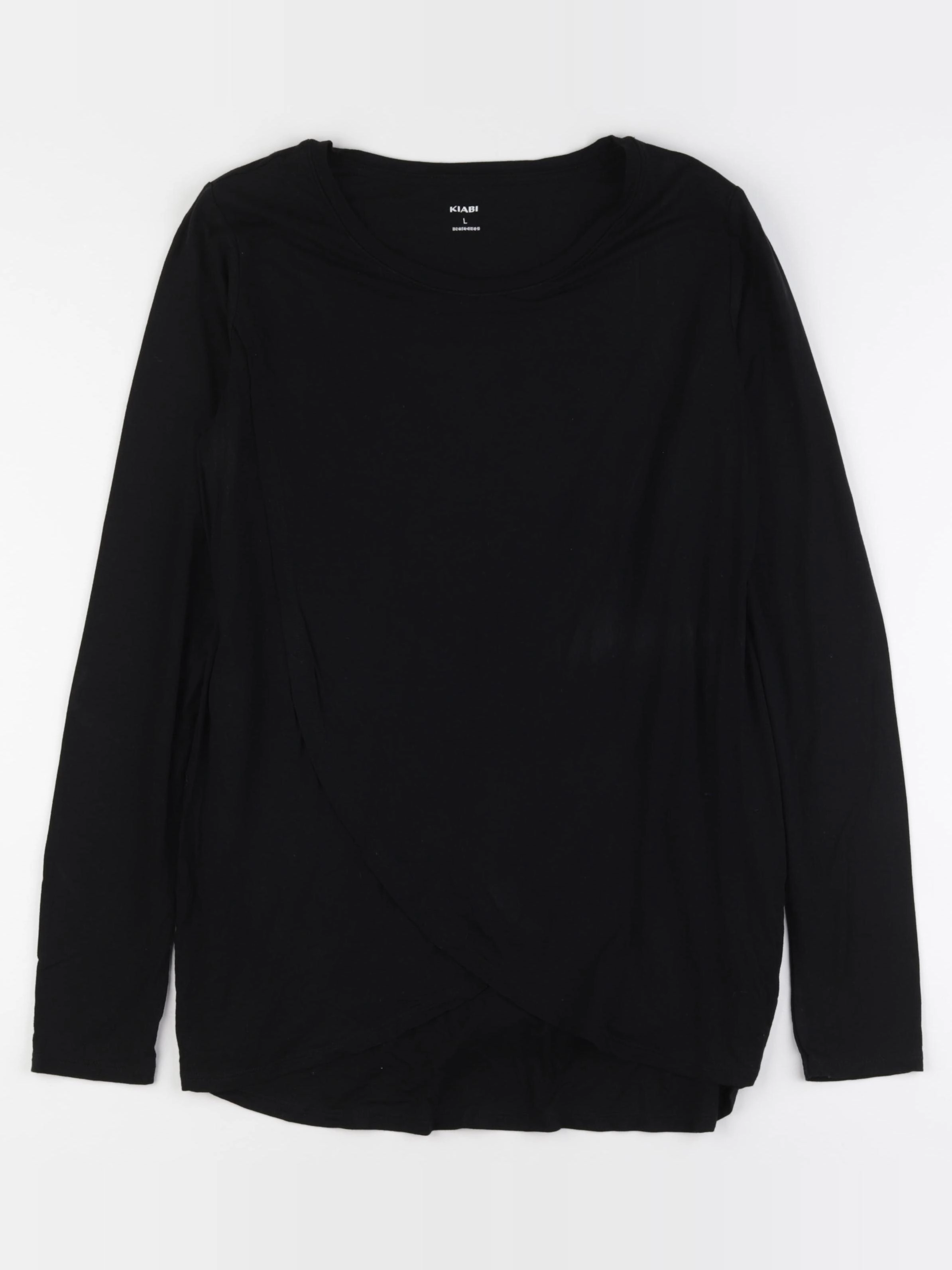 Kiabi - tee-shirt grossesse, allaitement noir - l