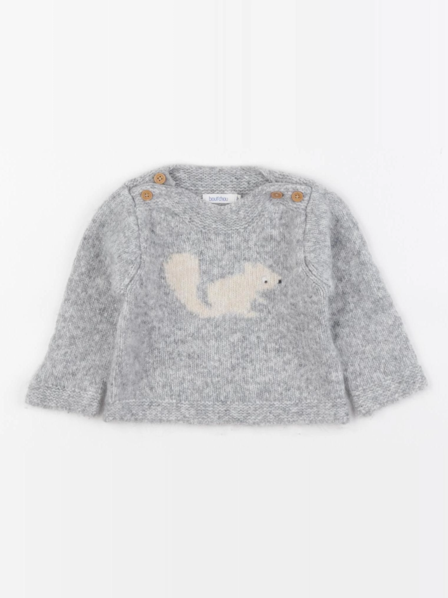 Boutchou - pull gris - 3 mois