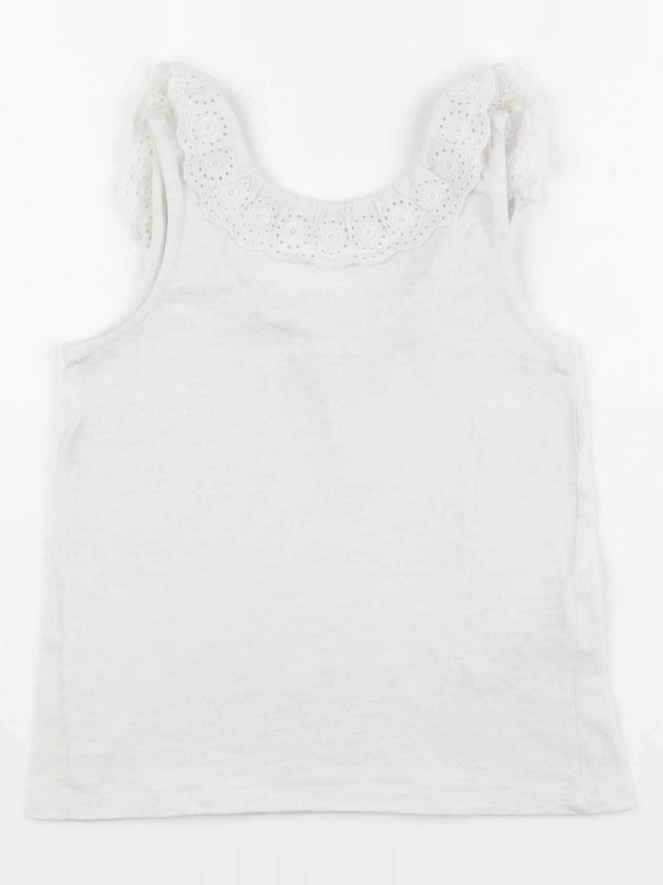 Vertbaudet - tee-shirt blanc - 6 ans