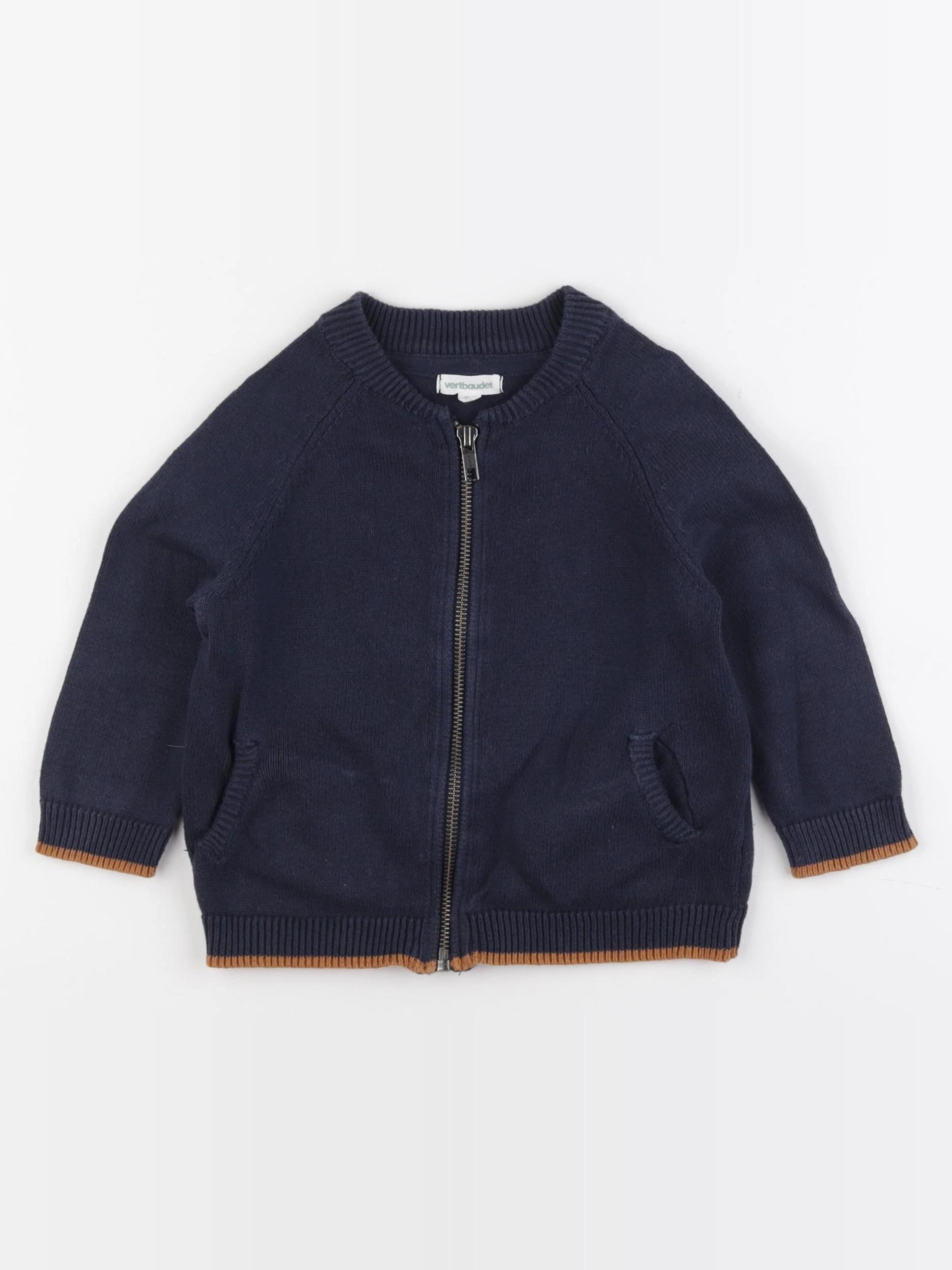 Vertbaudet - gilet bleu - 2 ans