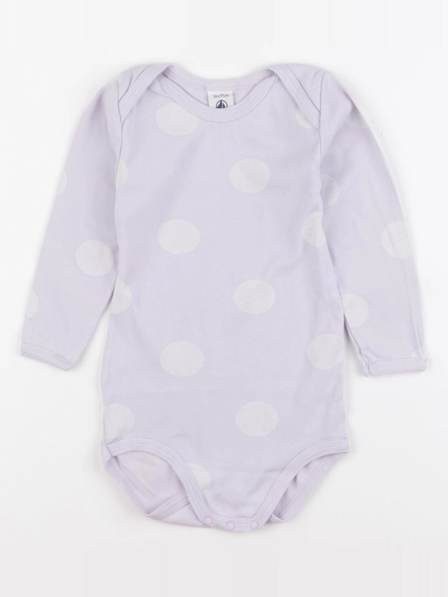 Petit Bateau - body violet - 36 mois