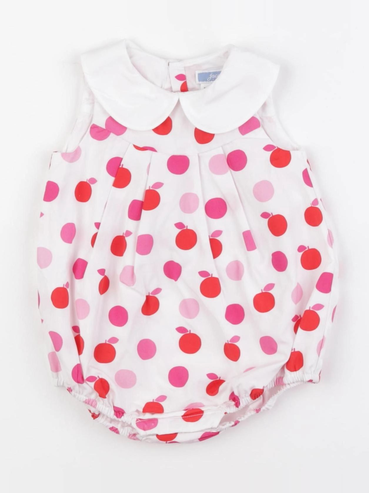 Jacadi - combinaison blanc, rose - 6 mois