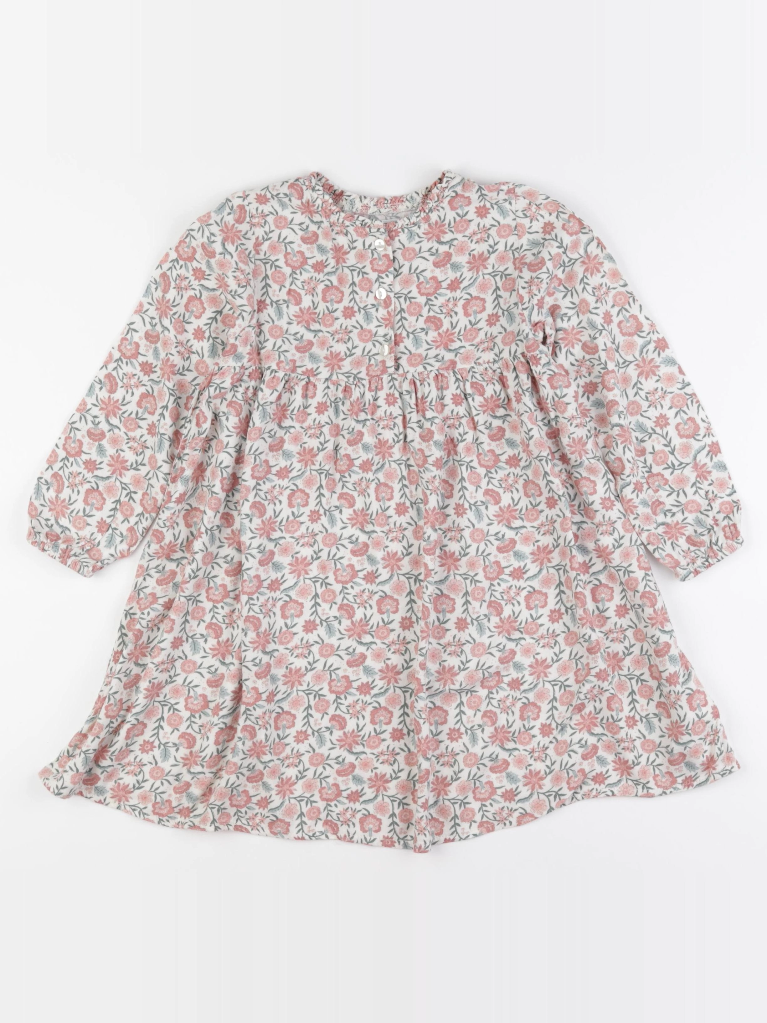 Vertbaudet - robe beige - 5 ans