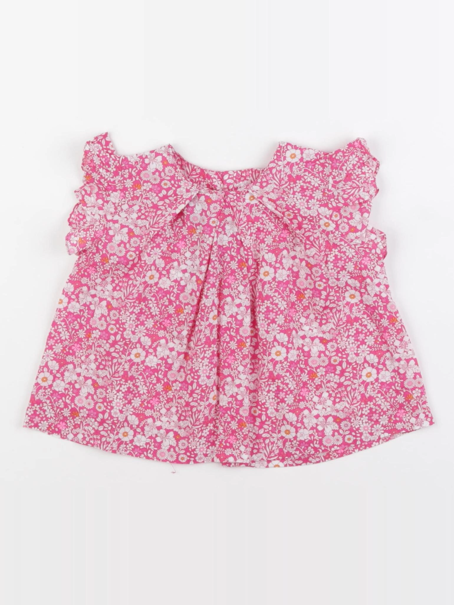 Jacadi - blouse liberty rose, blanc - 12 mois