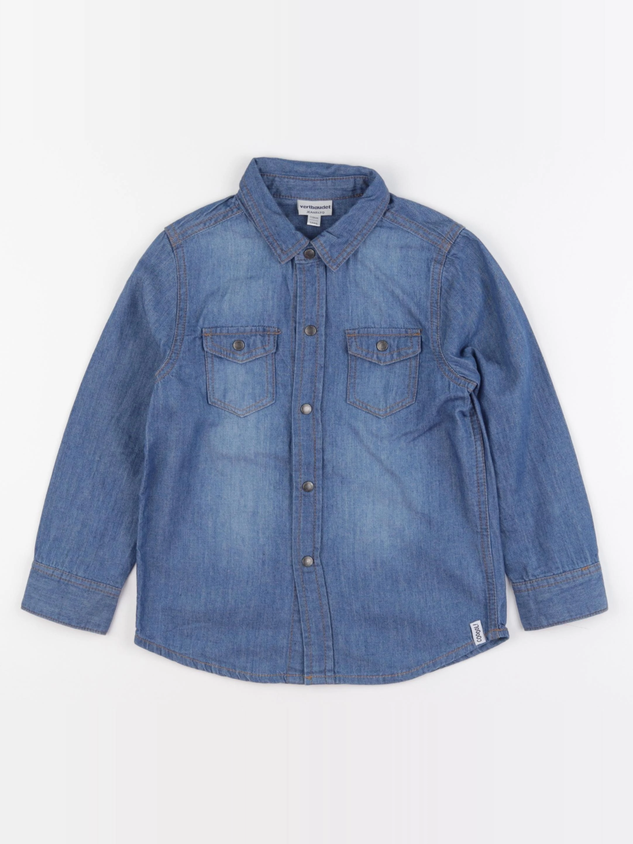 Vertbaudet - chemise bleu - 5 ans