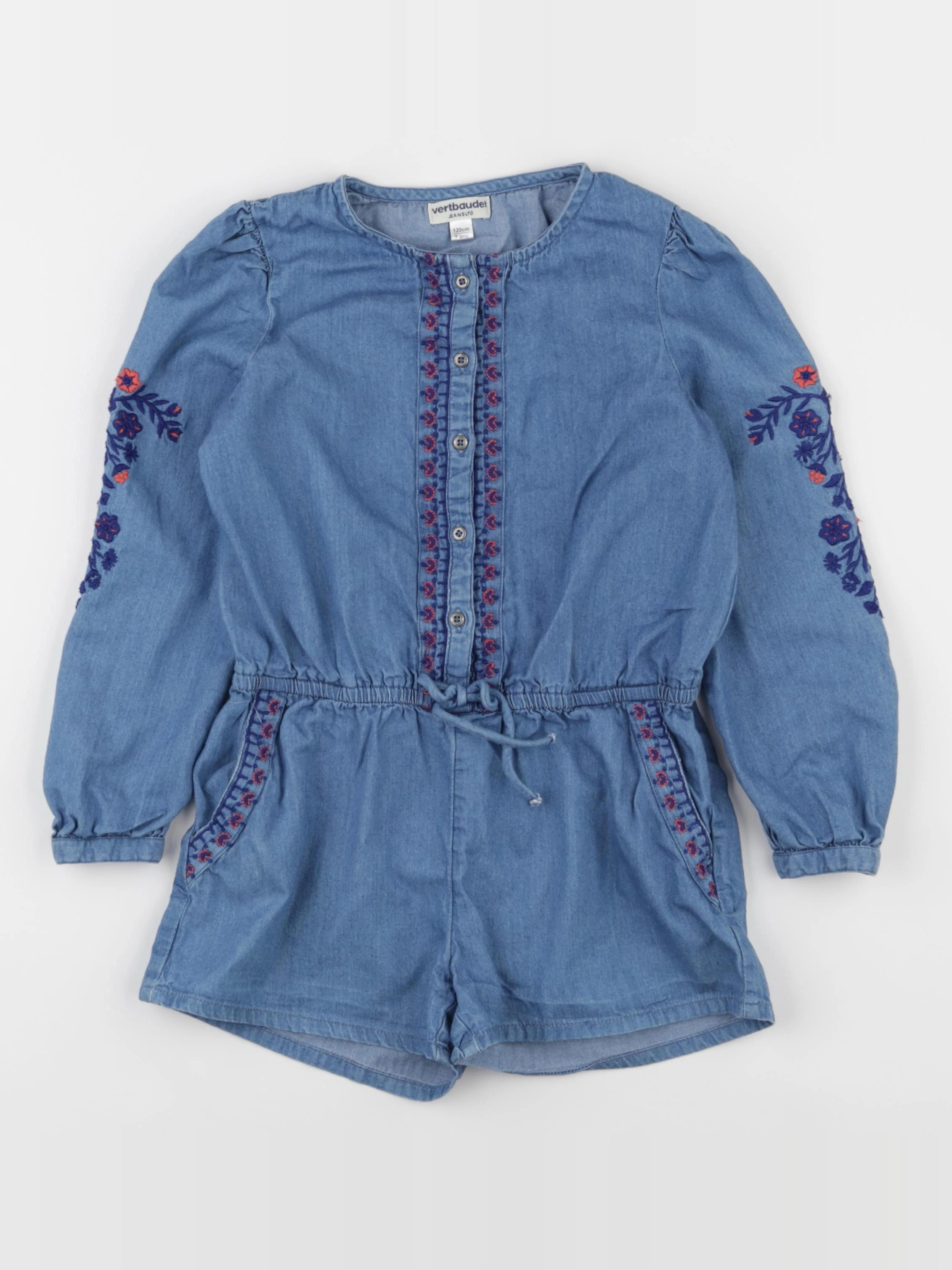 Vertbaudet - combinaison bleu - 7 ans