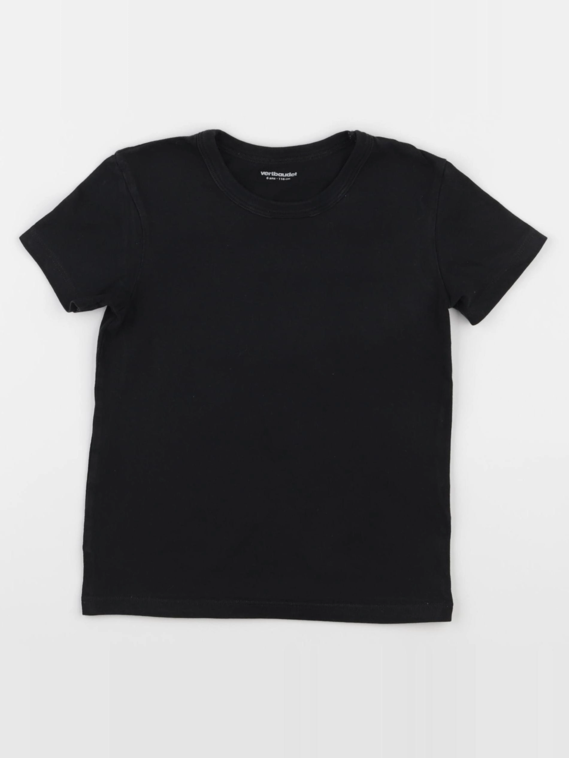 Vertbaudet - maillot de corps noir - 6 ans