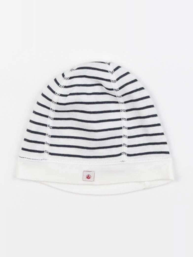 Petit Bateau - bonnet bleu, blanc - 3 mois