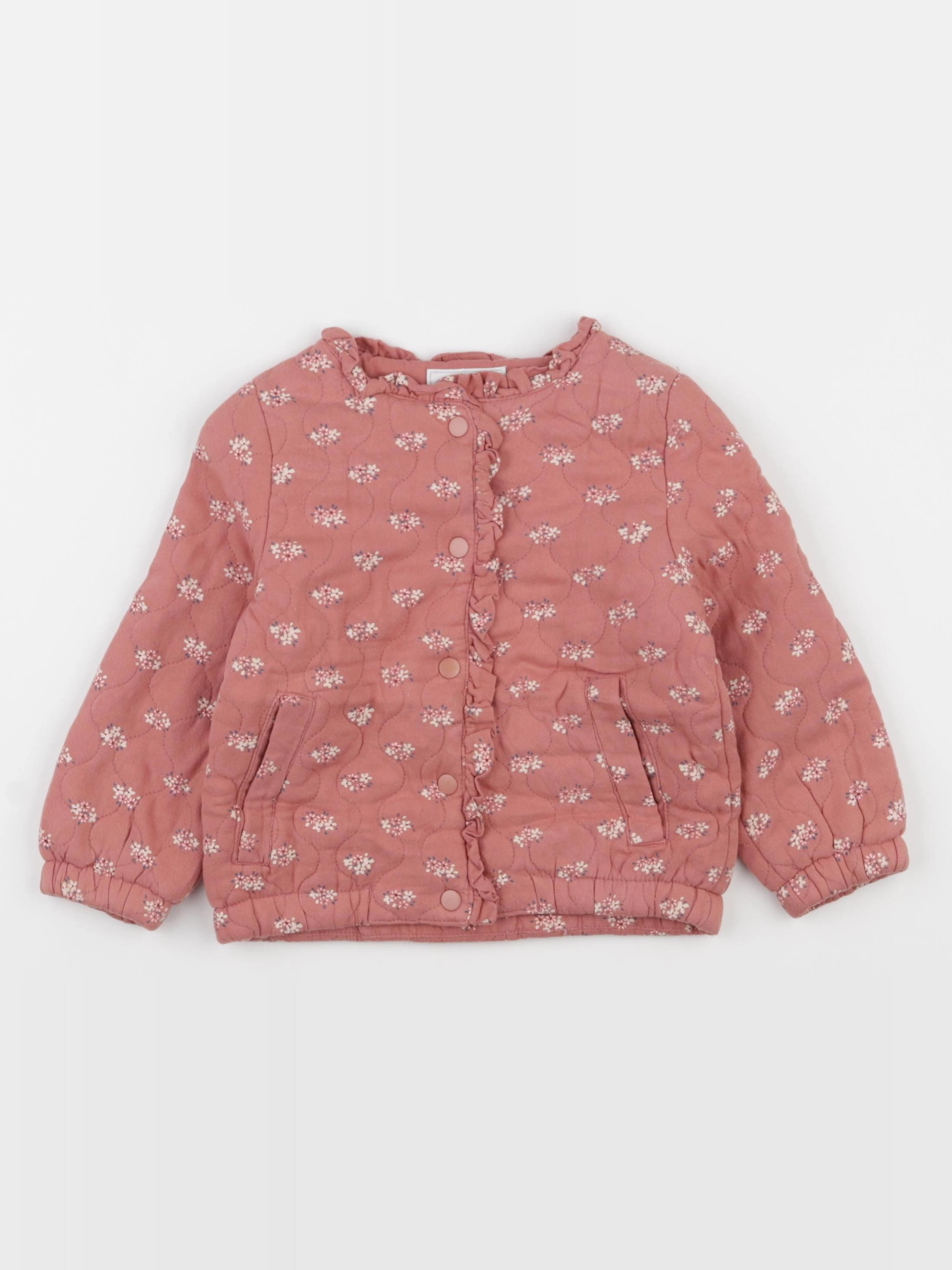 Vertbaudet - veste doublé rose - 3 ans