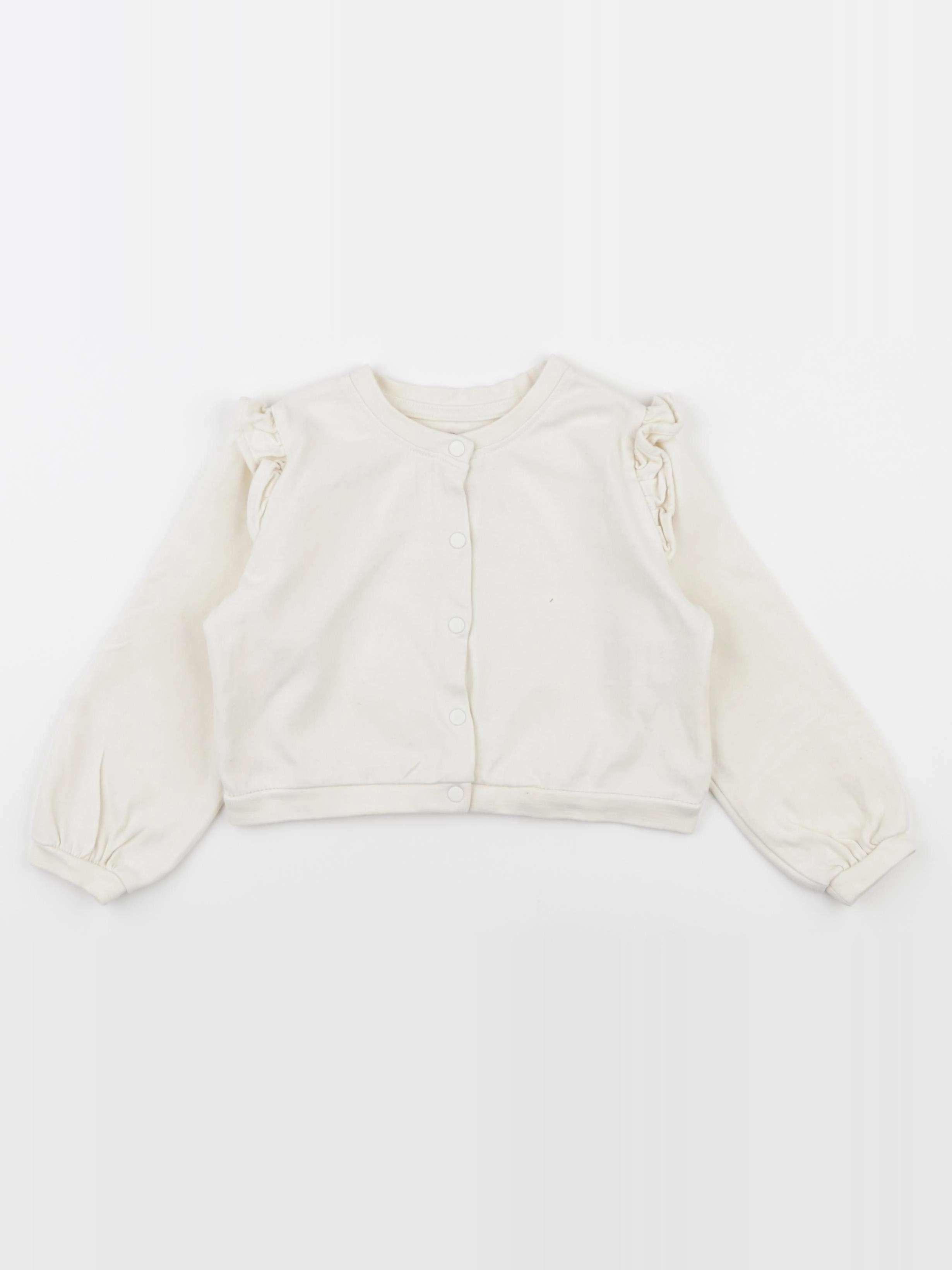 Vertbaudet - gilet blanc - 3 ans