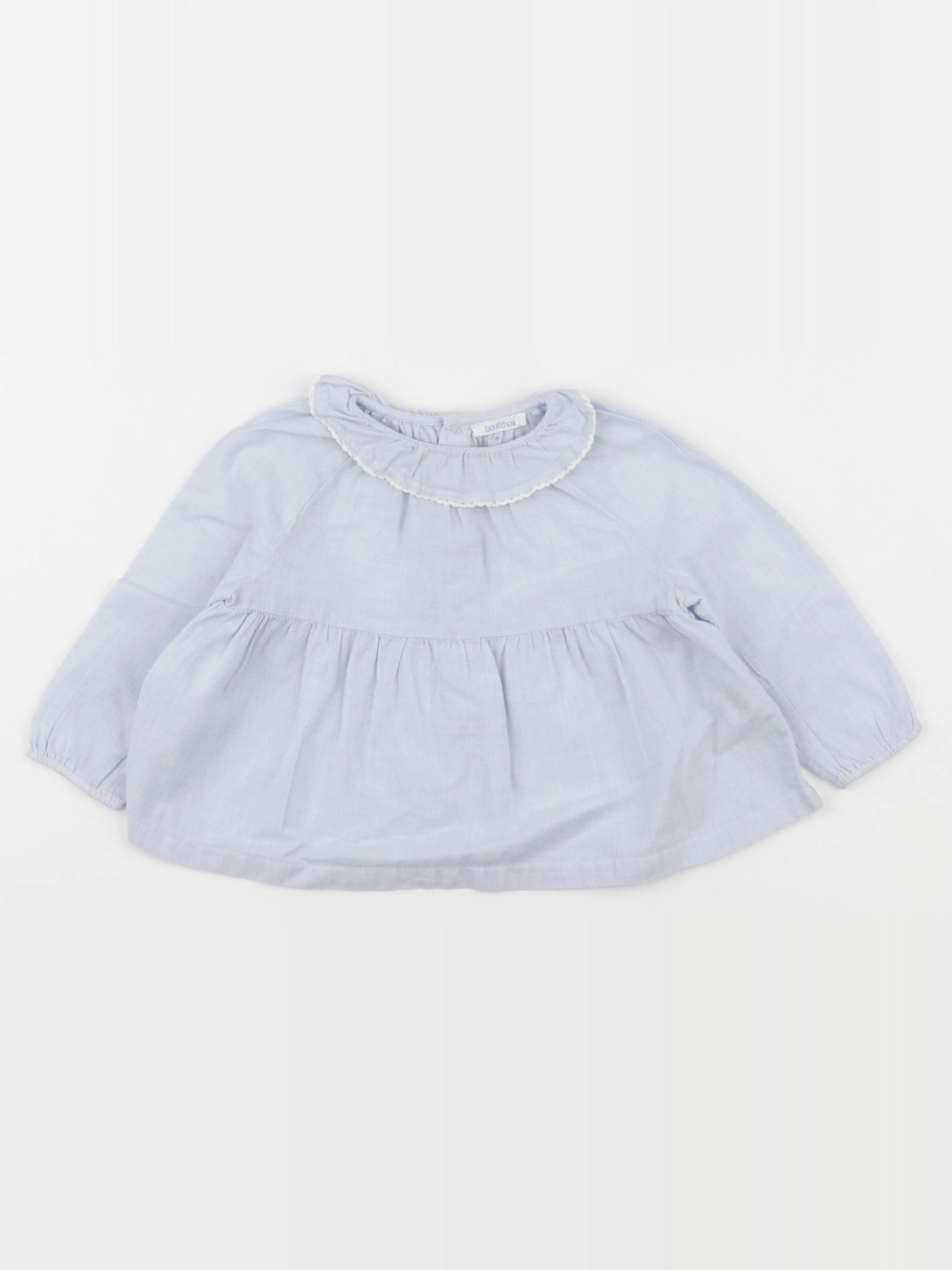 Boutchou - blouse bleu - 9 mois