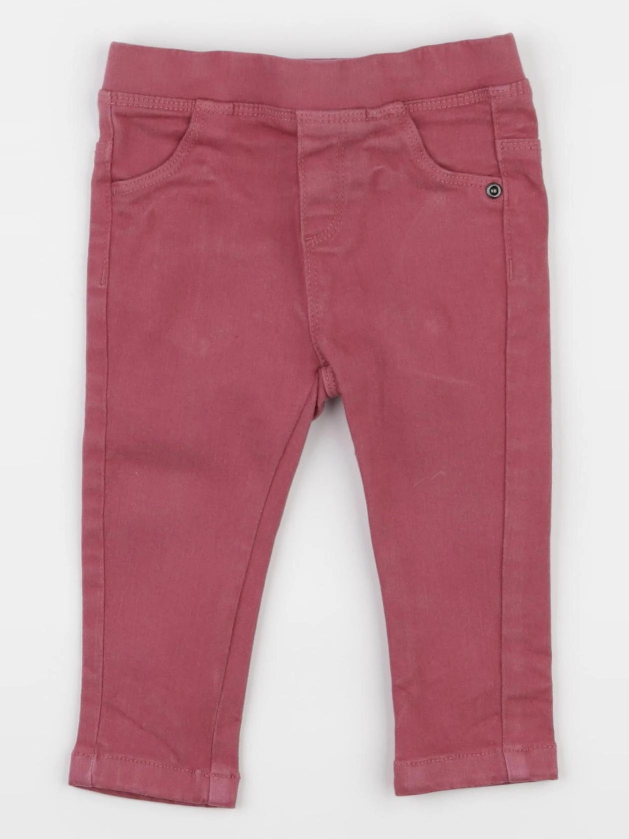 Vertbaudet - jegging rose - 12 mois