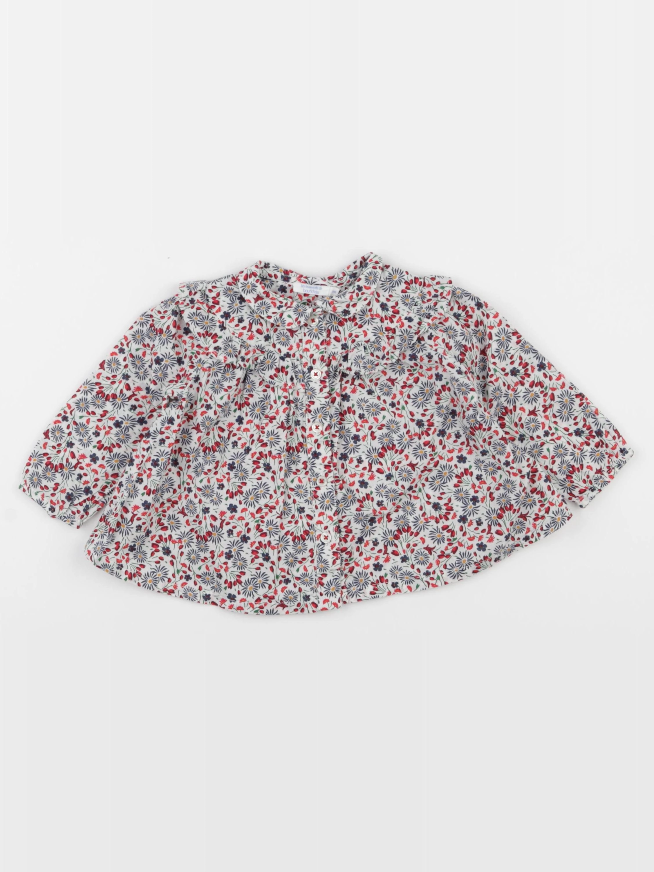Boutchou - blouse multicolore - 6 mois