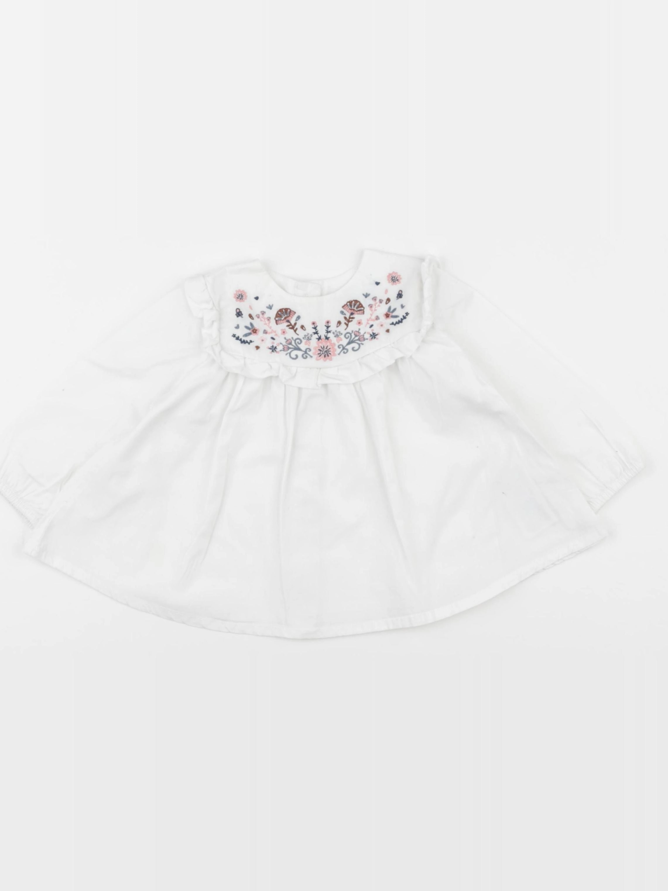 Vertbaudet - blouse blanc - 9 mois