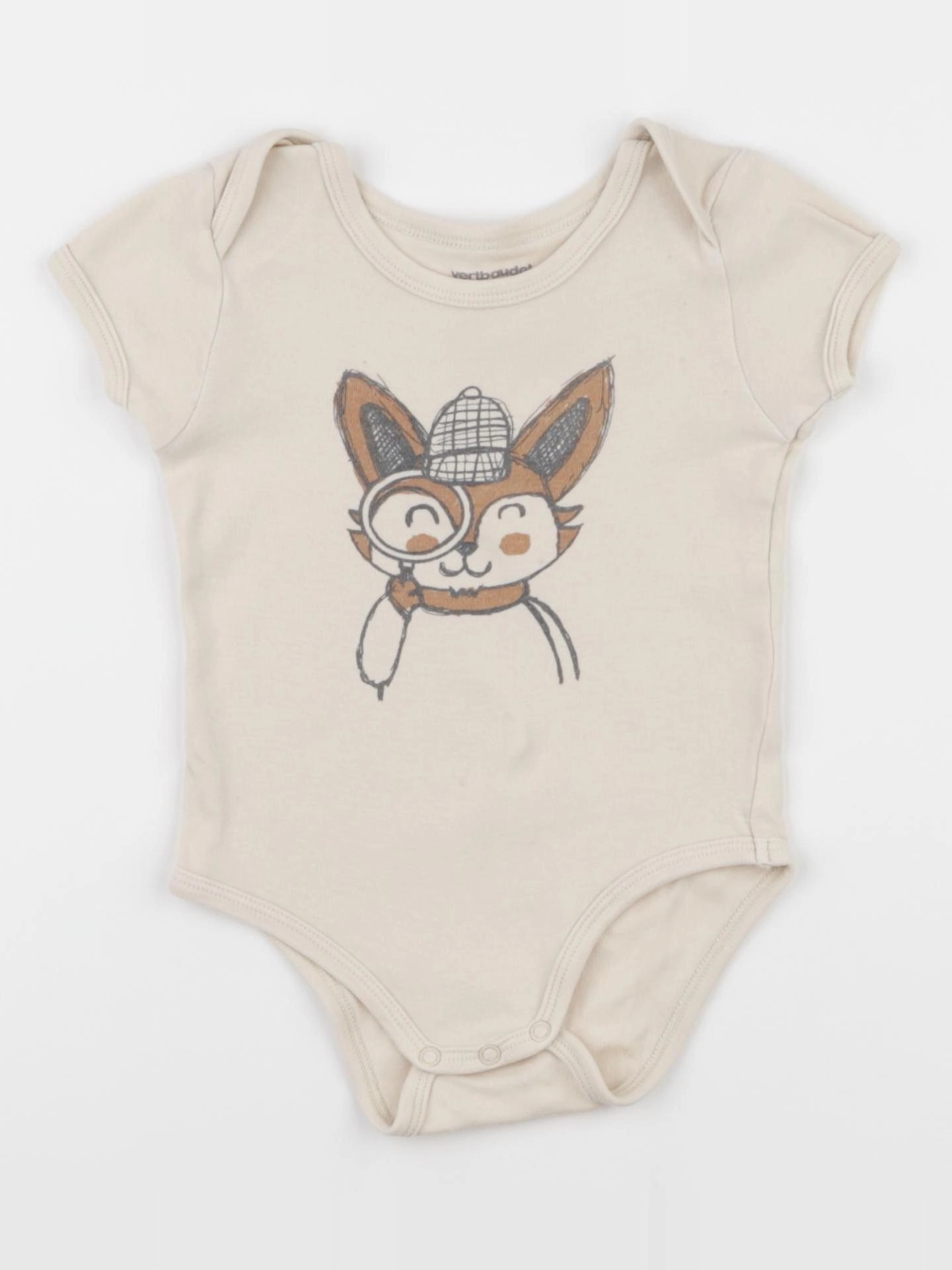 Vertbaudet - body beige - 9 mois