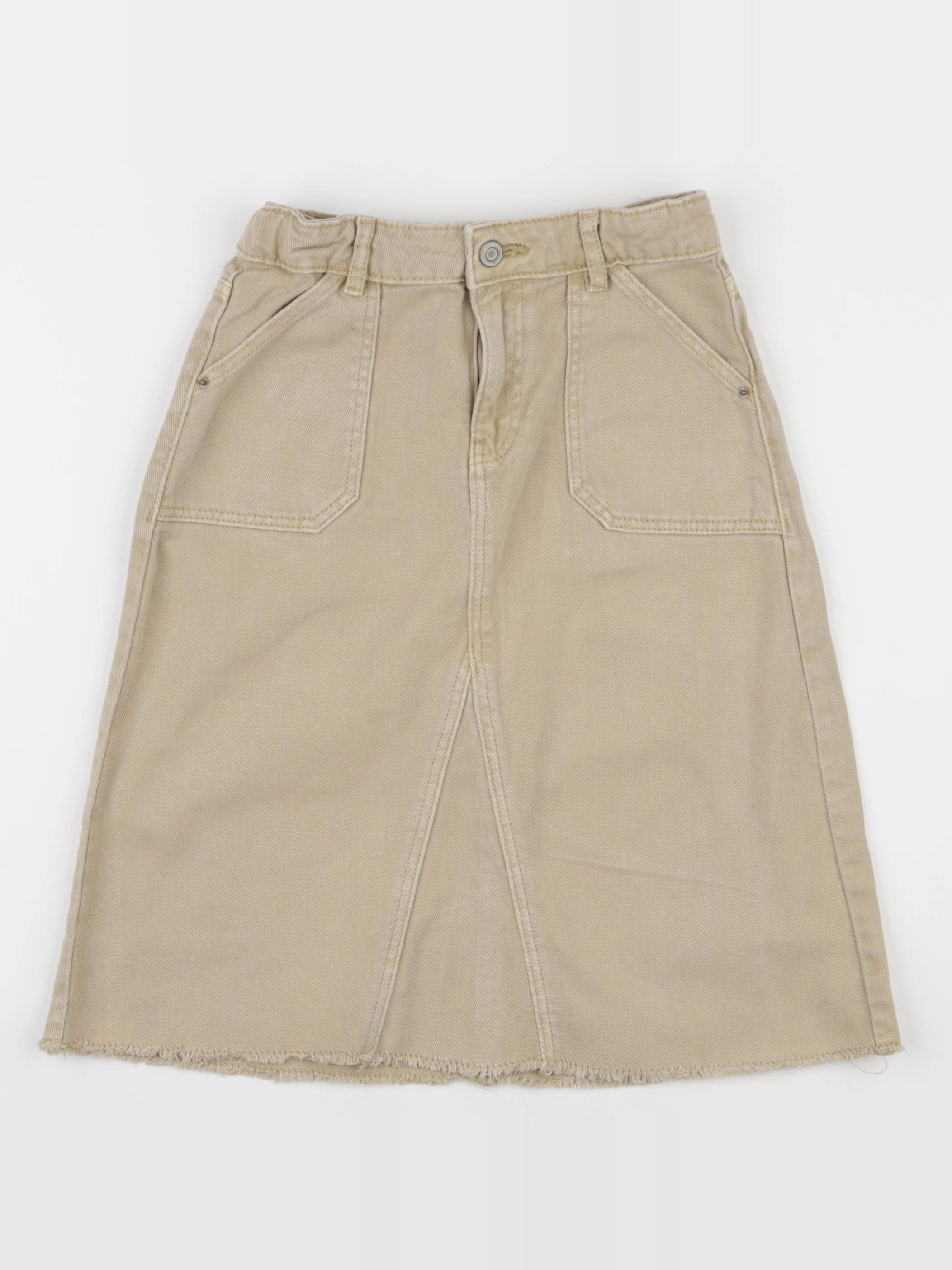 Vertbaudet - jupe beige - 8 ans