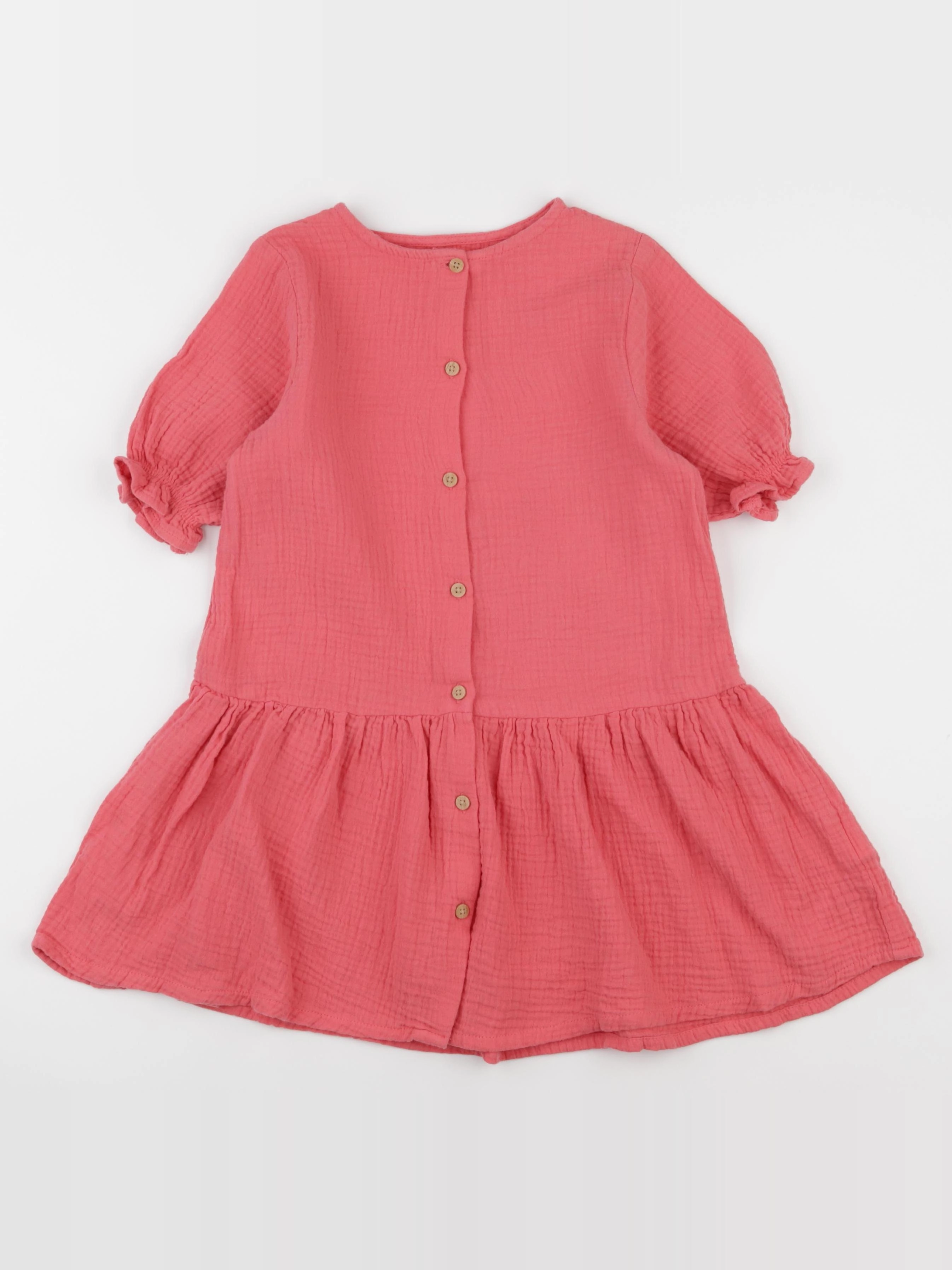 Vertbaudet - robe rose - 7 ans