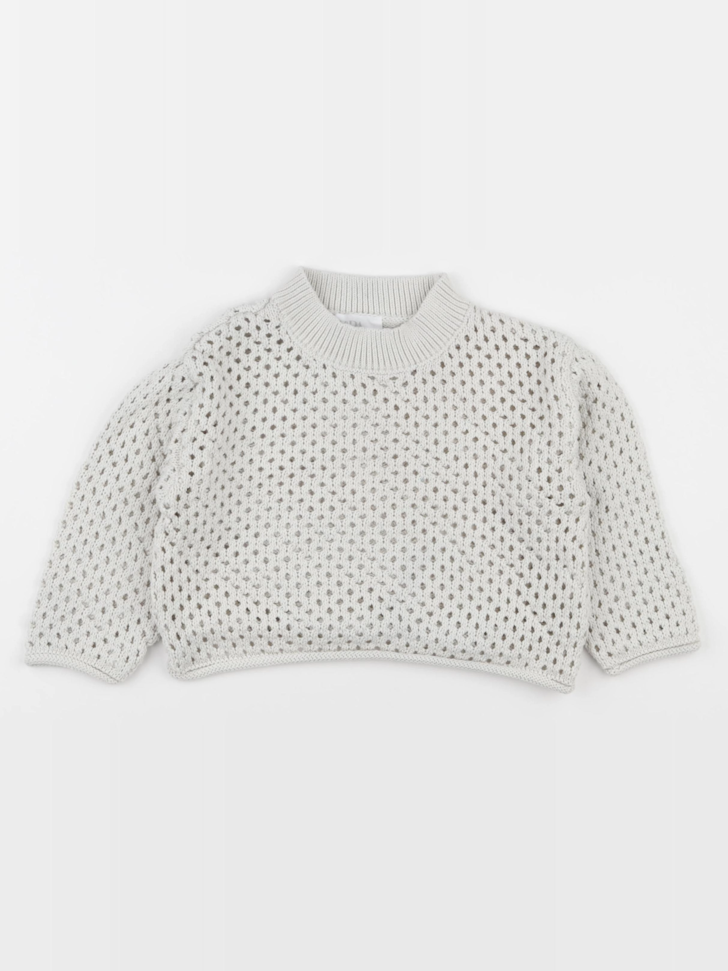 Zara - pull blanc - 6/7 ans