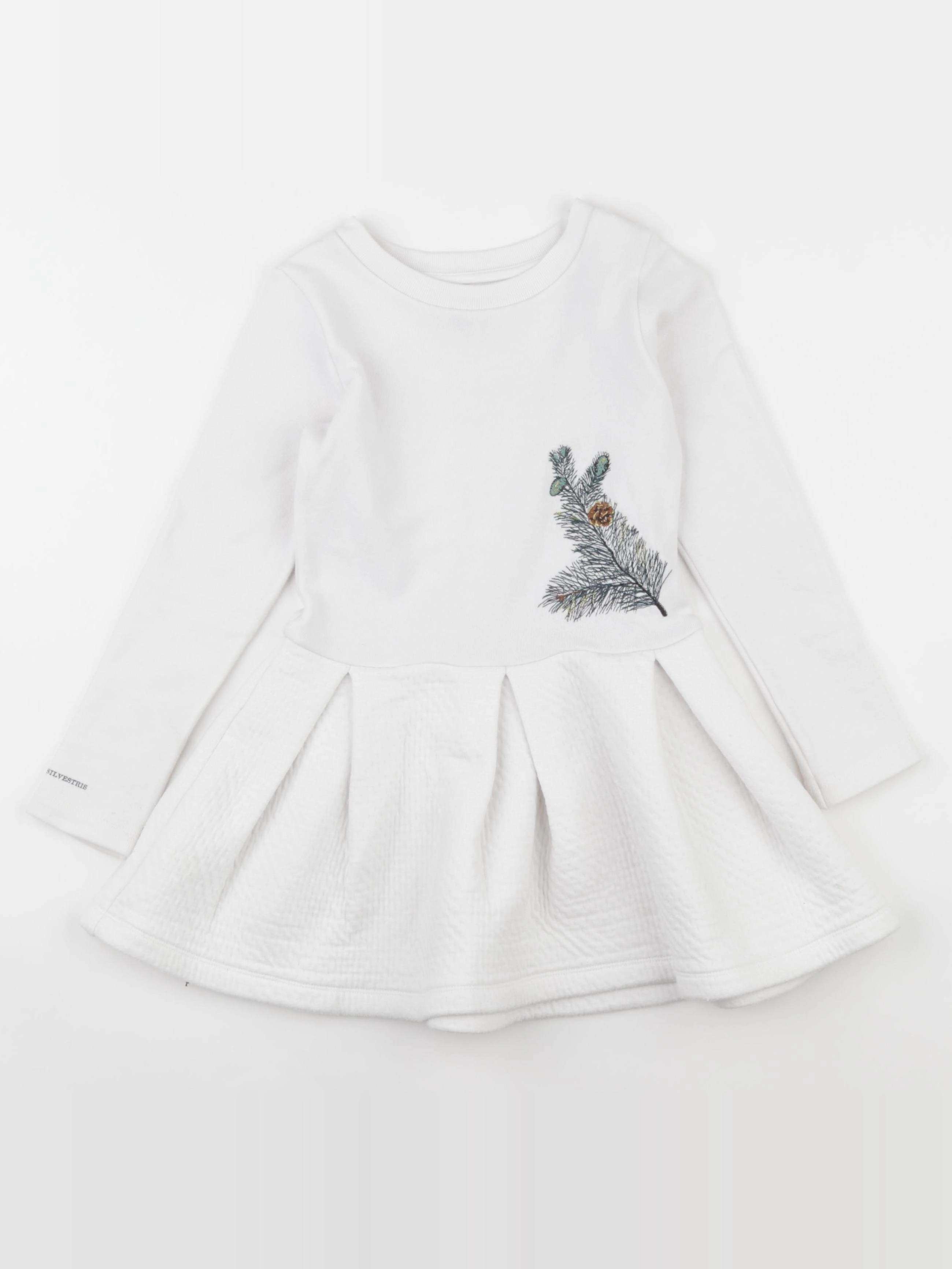 Petit Bateau - robe blanc - 6 ans