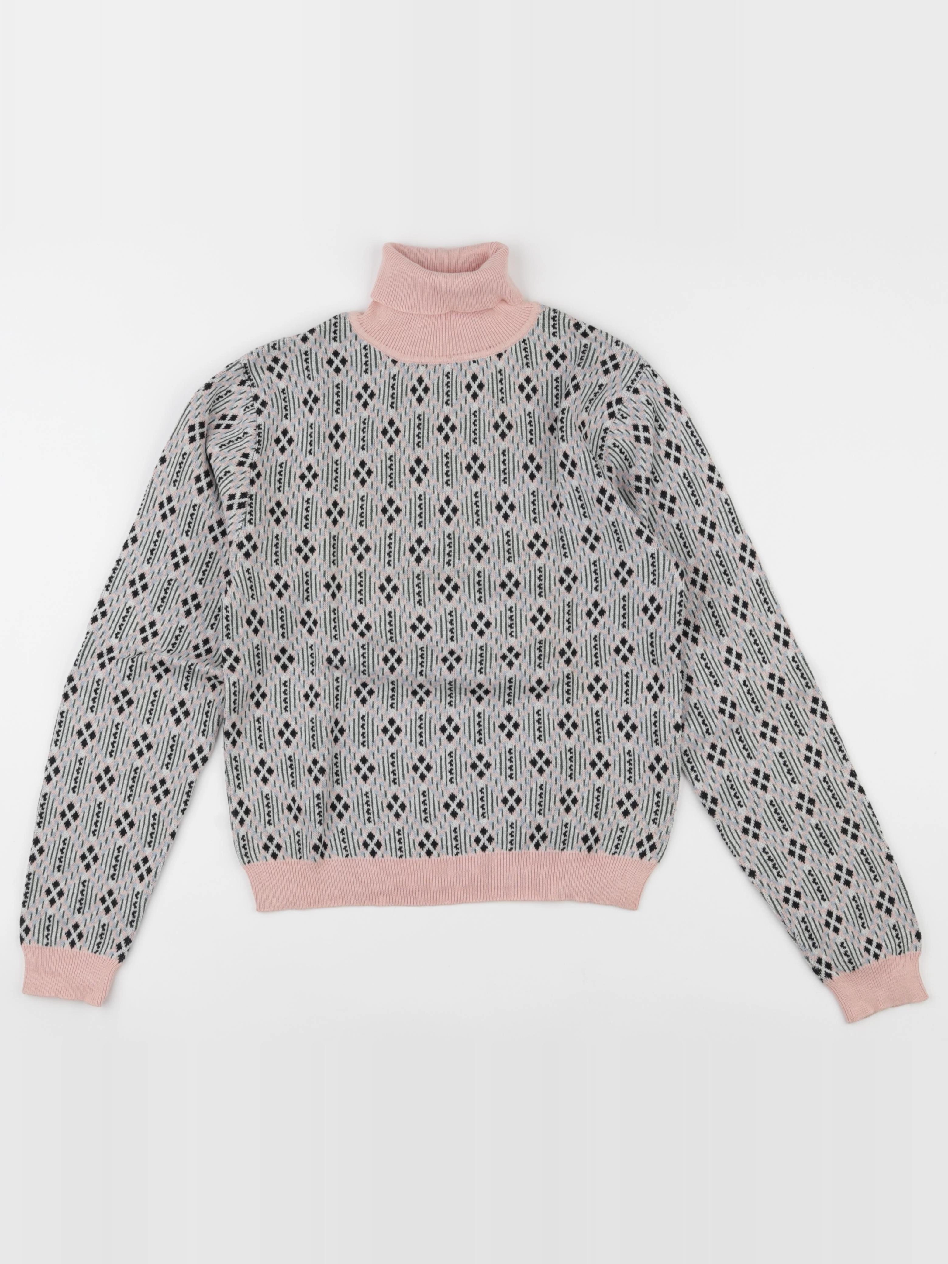 Monoprix - pull rose - 12/14 ans