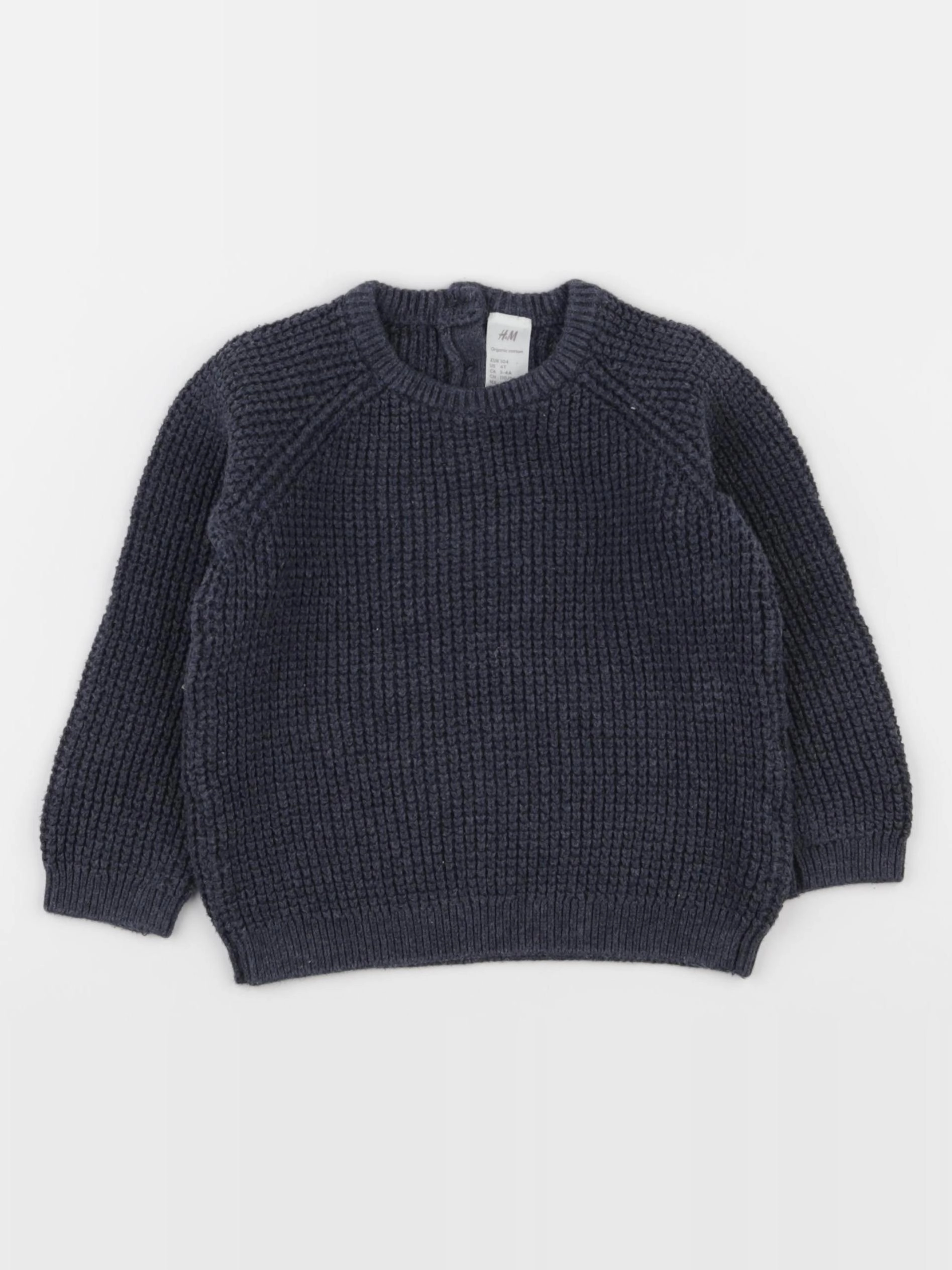 H&M - pull gris - 3/4 ans