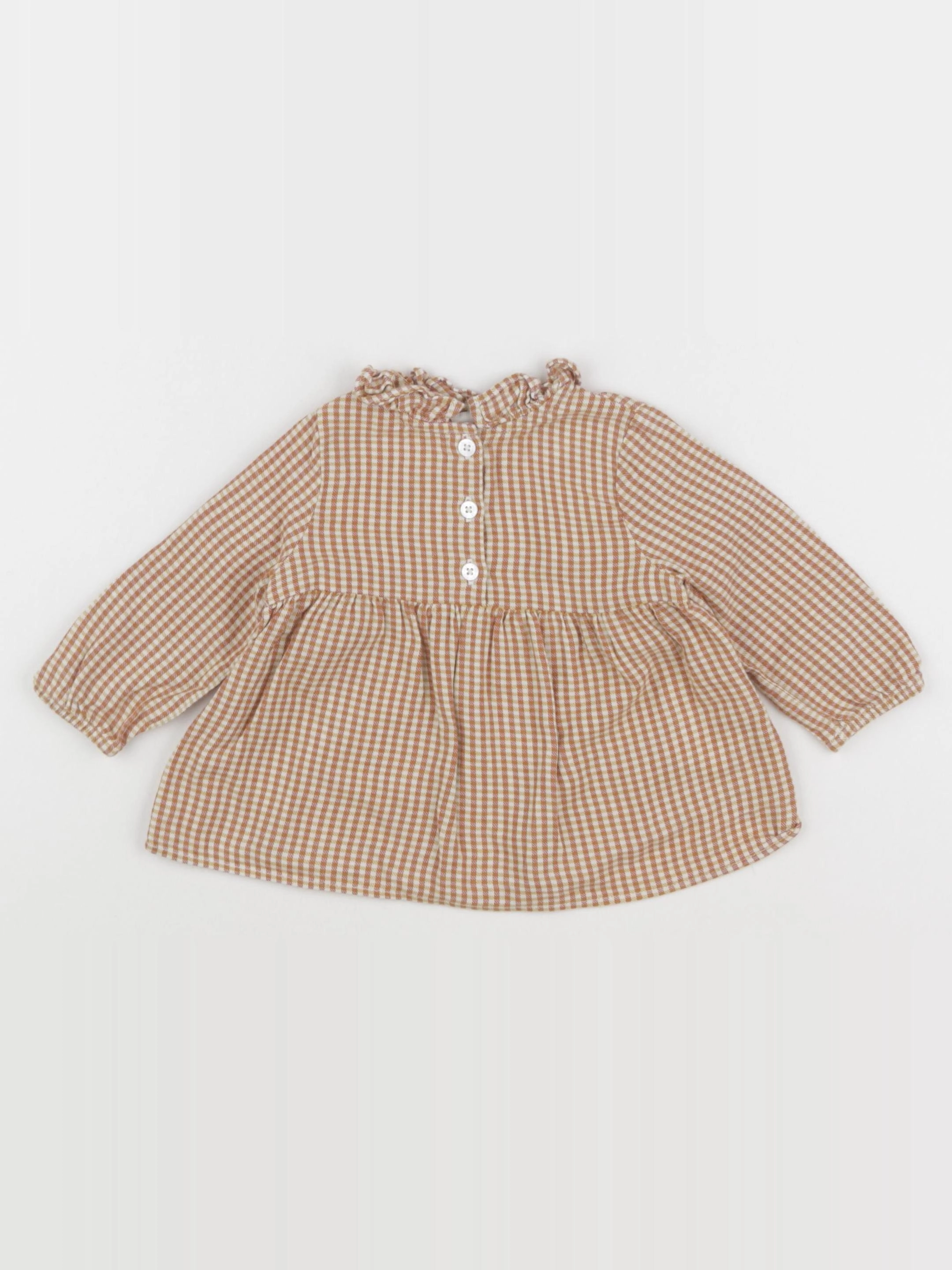 Cyrillus - blouse marron - 9 mois