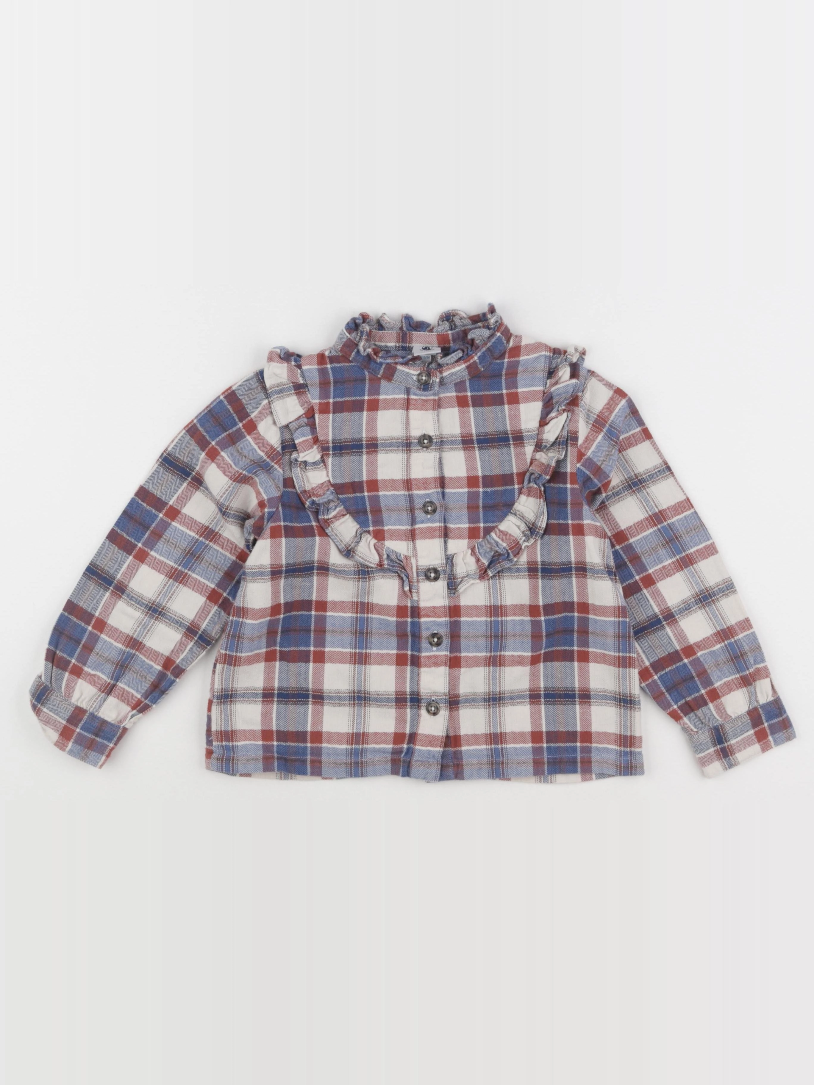 Petit Bateau - blouse bleu - 5 ans
