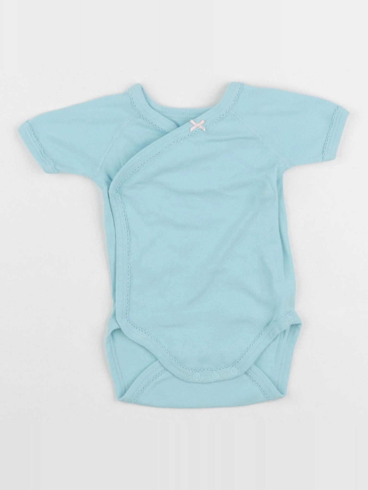 Petit Bateau - body bleu - 6 mois