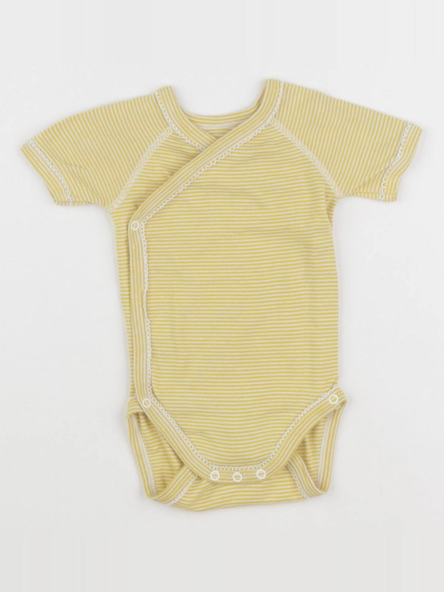 Petit Bateau - body jaune - 6 mois