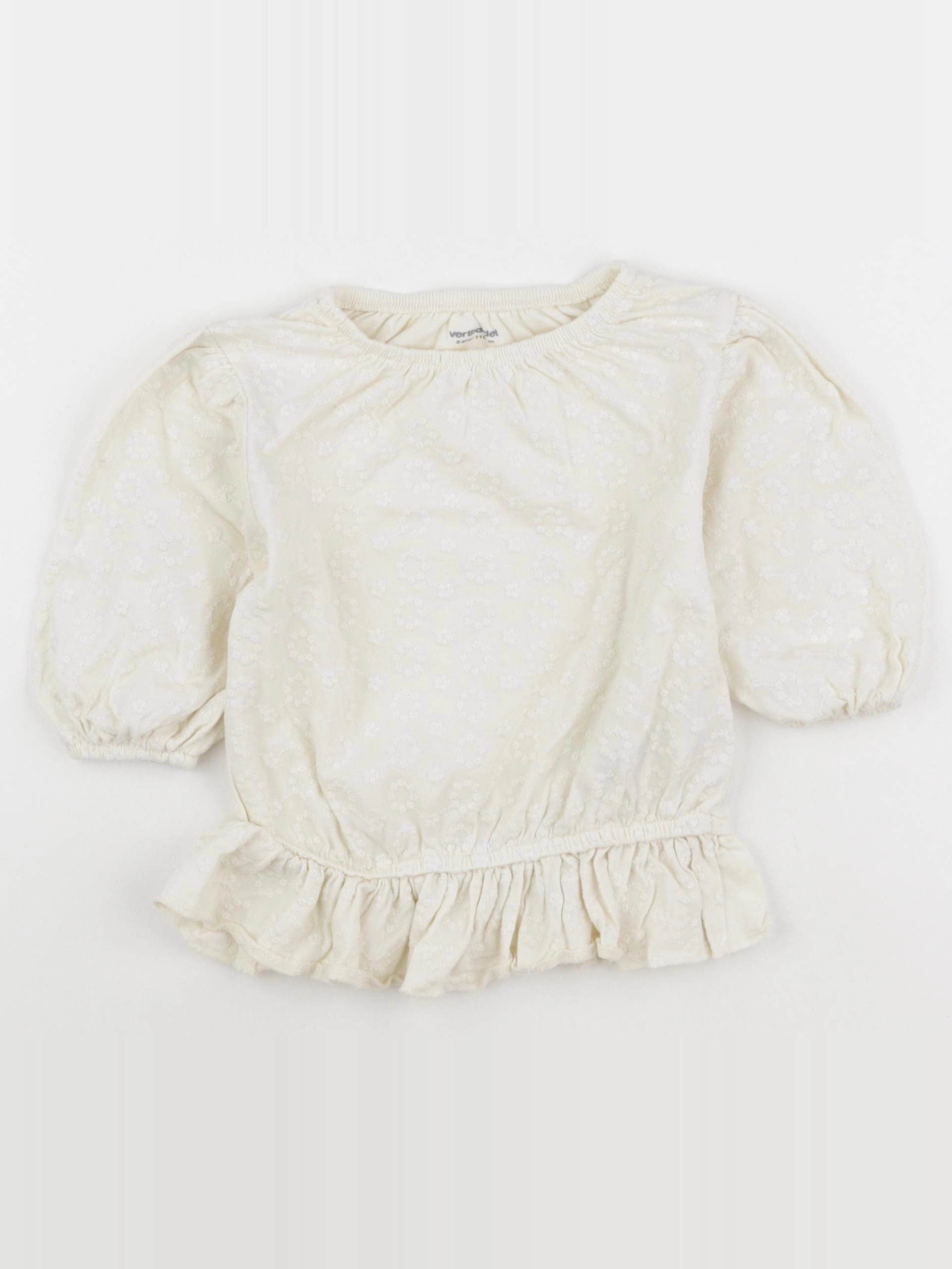 Vertbaudet - tee-shirt beige - 5 ans